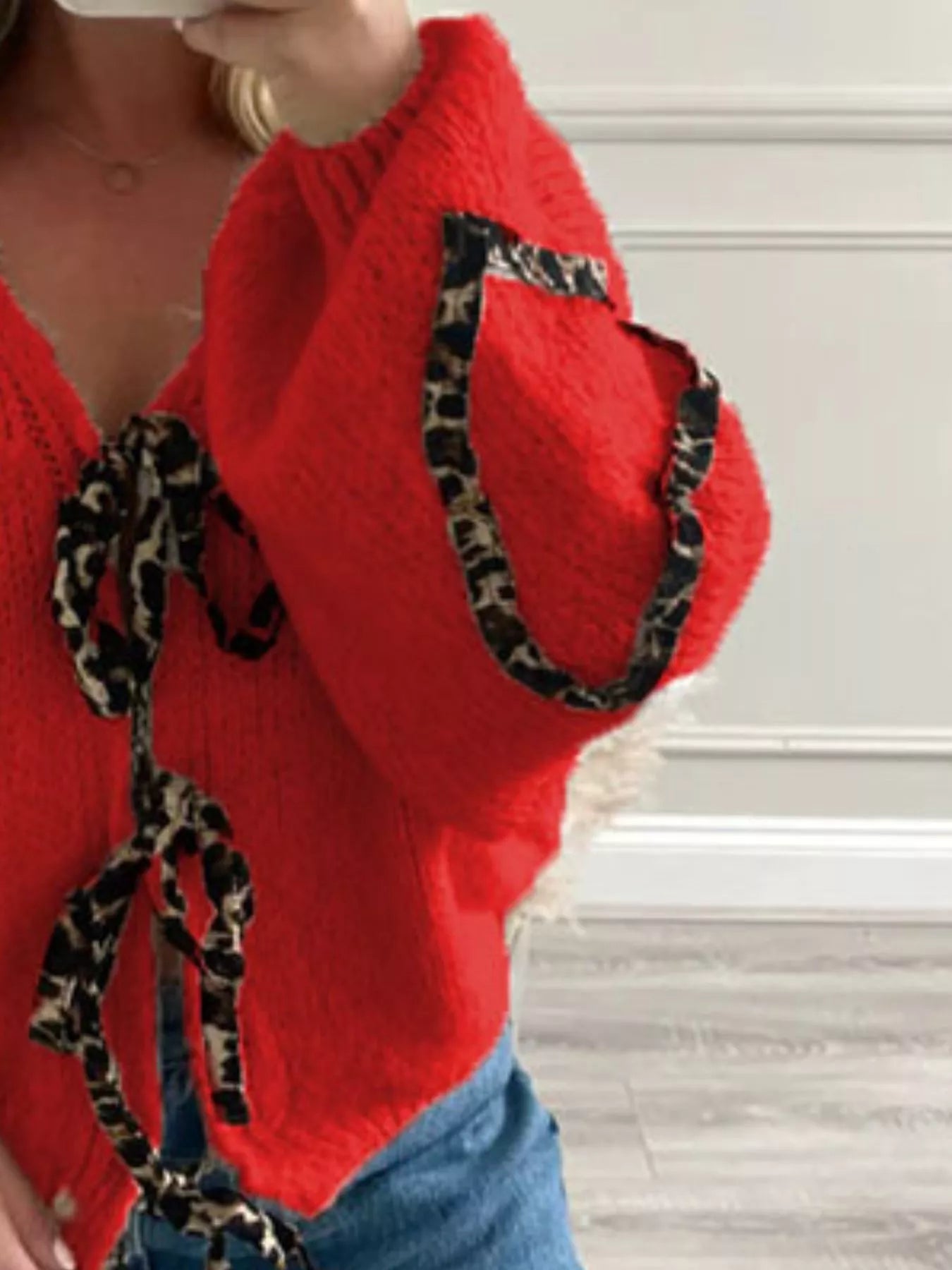 Tie Front Long Sleeve Sweater-Krush Kandy, Women's Online Fashion Boutique Located in Phoenix, Arizona (Scottsdale Area)