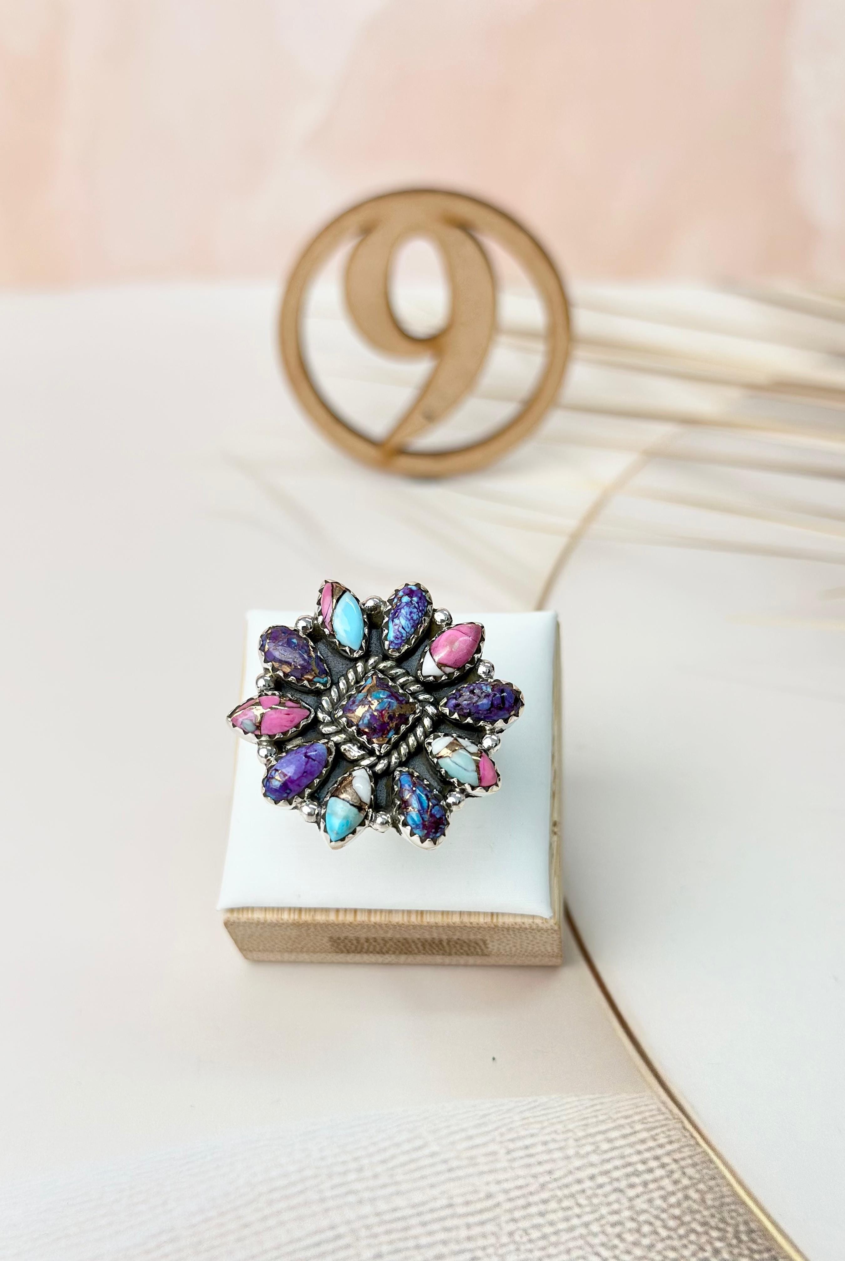 Various Multi Dahlia Ring Clusters-Rings-Krush Kandy, Women's Online Fashion Boutique Located in Phoenix, Arizona (Scottsdale Area)