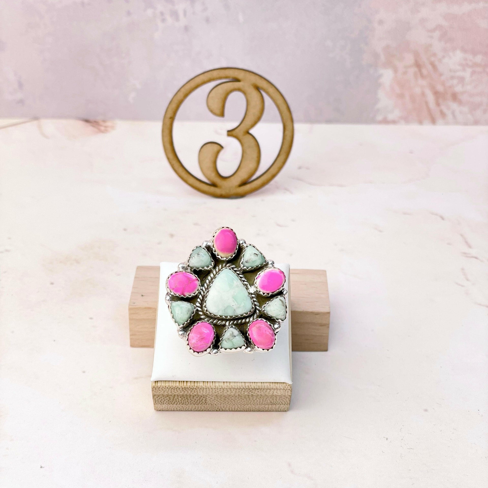 Paloma & Pink Jasper One of a Kind Rings-Rings-Krush Kandy, Women's Online Fashion Boutique Located in Phoenix, Arizona (Scottsdale Area)