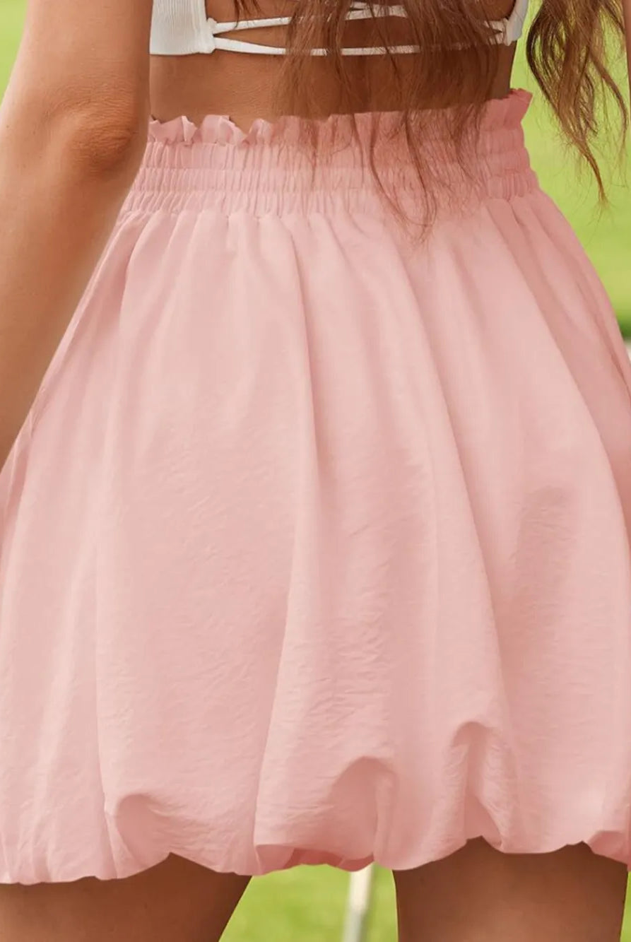 Frill Smocked Mini Skirt-Skirts-Krush Kandy, Women's Online Fashion Boutique Located in Phoenix, Arizona (Scottsdale Area)