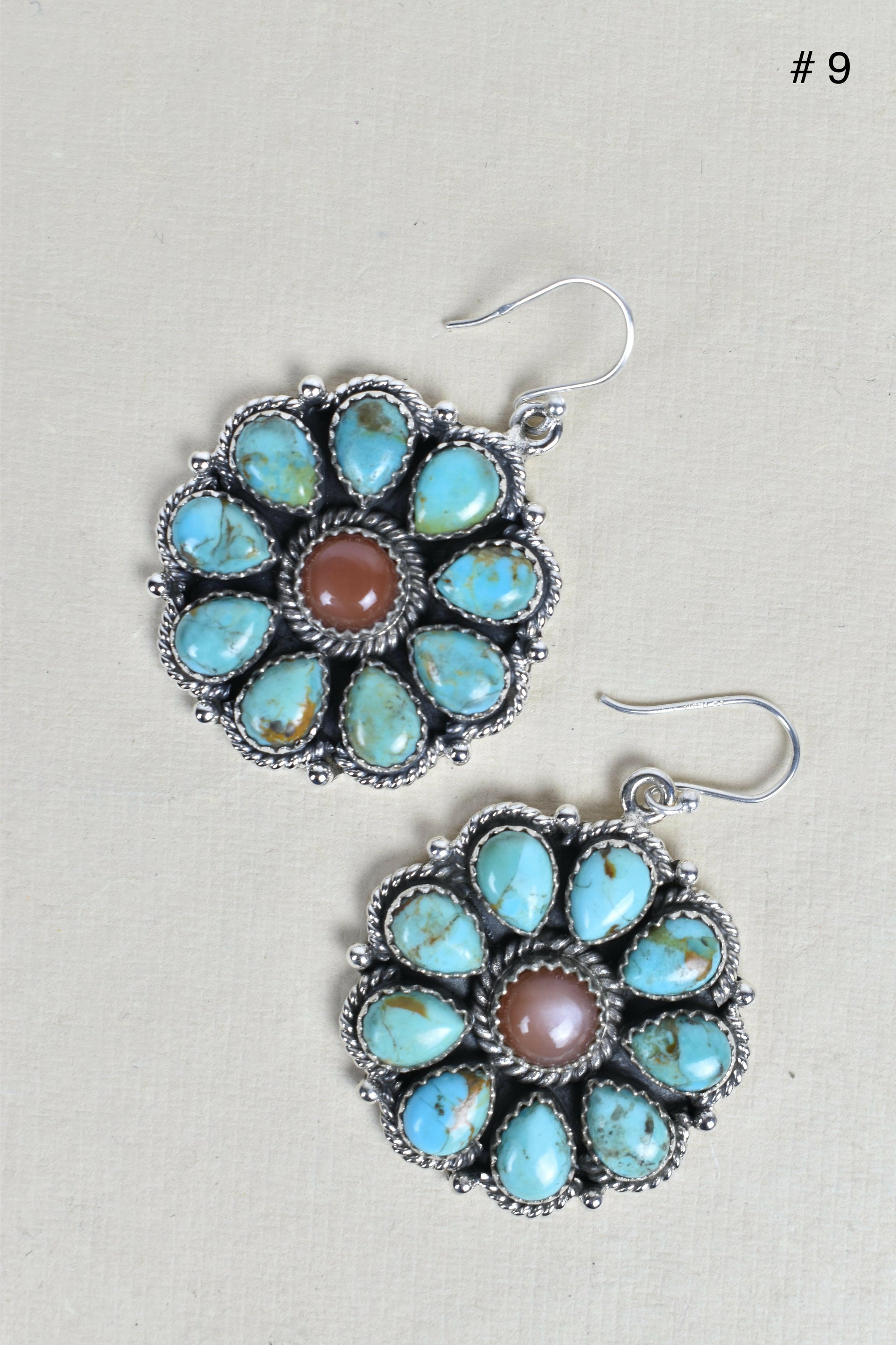 Sterling Silver Concho Cluster Earrings-Stud Earrings-Krush Kandy, Women's Online Fashion Boutique Located in Phoenix, Arizona (Scottsdale Area)