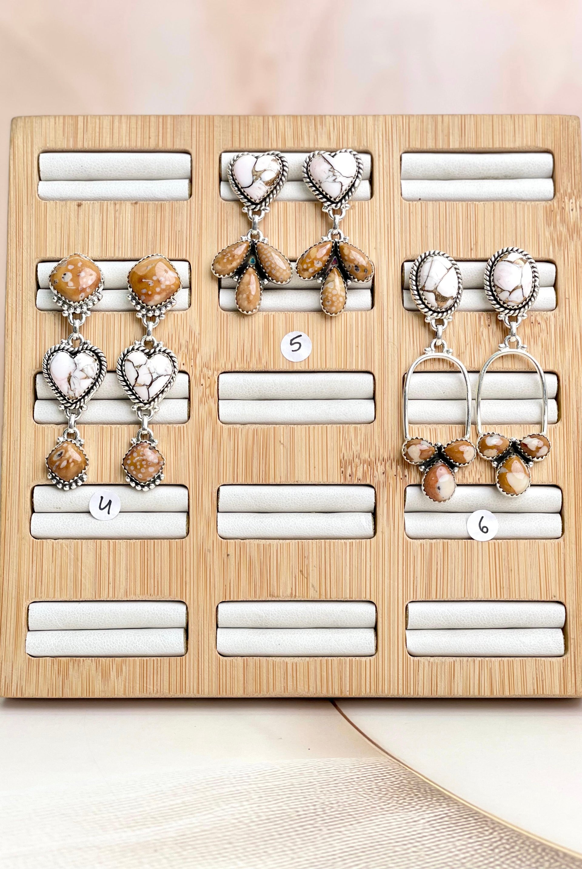 Angel Dahlia & Deer Fawn Earrings no4-Earrings-Krush Kandy, Women's Online Fashion Boutique Located in Phoenix, Arizona (Scottsdale Area)