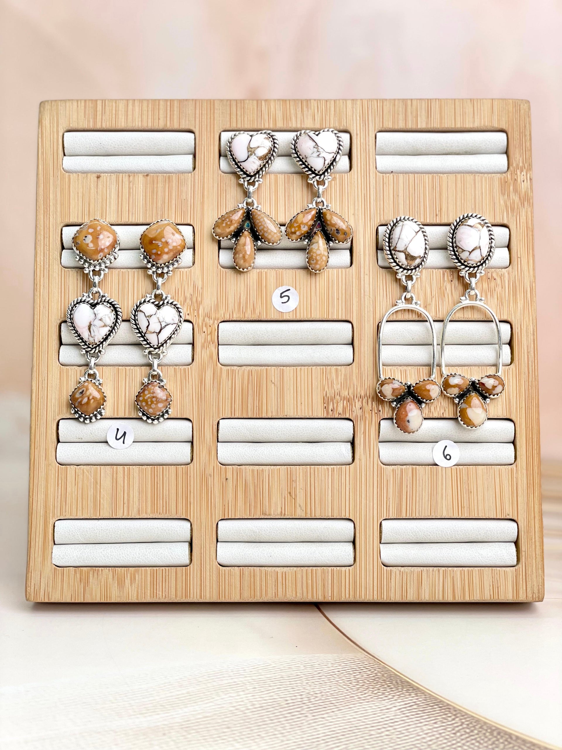 Angel Dahlia & Deer Fawn Earrings no4-Earrings-Krush Kandy, Women's Online Fashion Boutique Located in Phoenix, Arizona (Scottsdale Area)