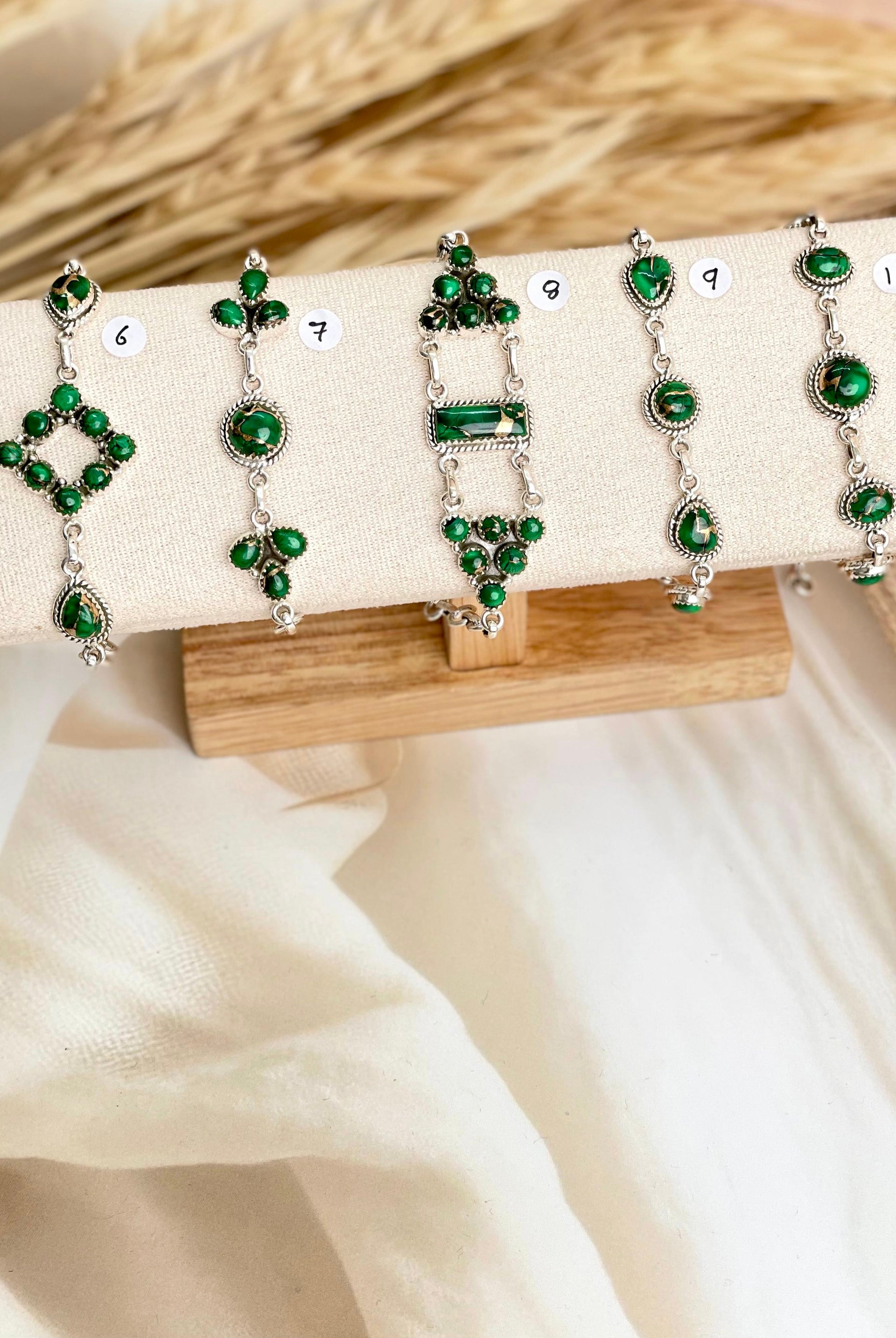 Irish Green Dahlia Bracelets sno 28-Bracelets-Krush Kandy, Women's Online Fashion Boutique Located in Phoenix, Arizona (Scottsdale Area)