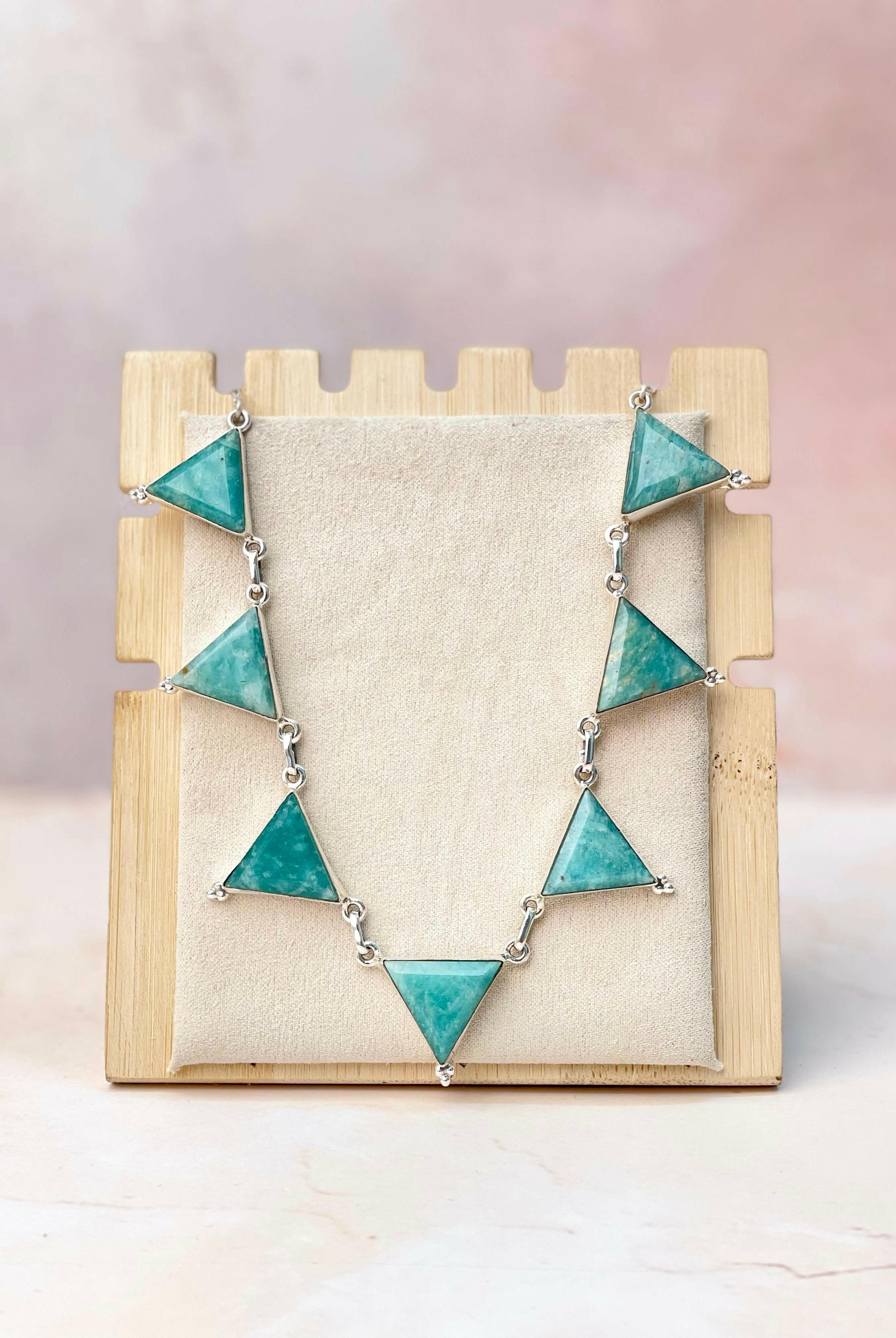 Tiffany's Triangle Necklace-Necklaces-Krush Kandy, Women's Online Fashion Boutique Located in Phoenix, Arizona (Scottsdale Area)