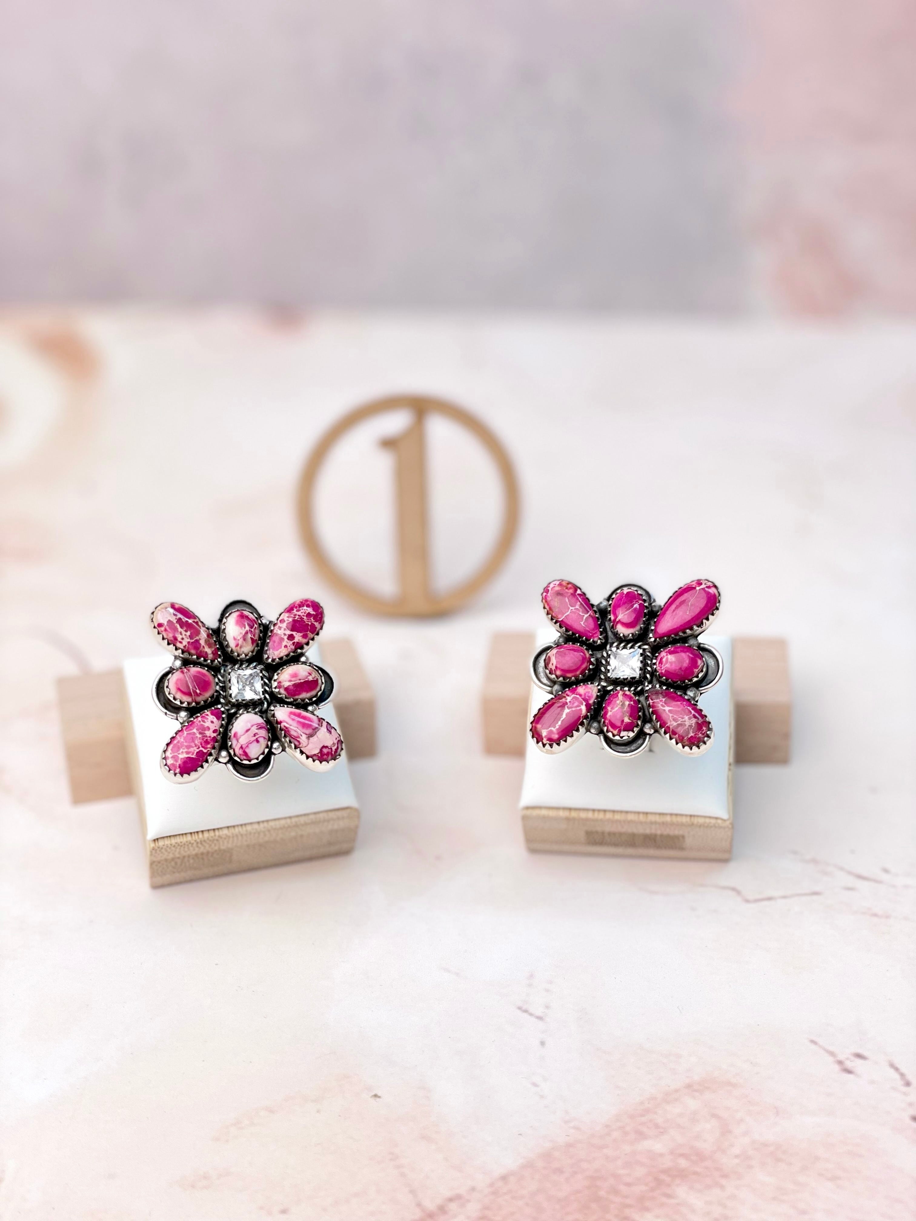 Desert Jasper Multi Cluster Rings-Rings-Krush Kandy, Women's Online Fashion Boutique Located in Phoenix, Arizona (Scottsdale Area)