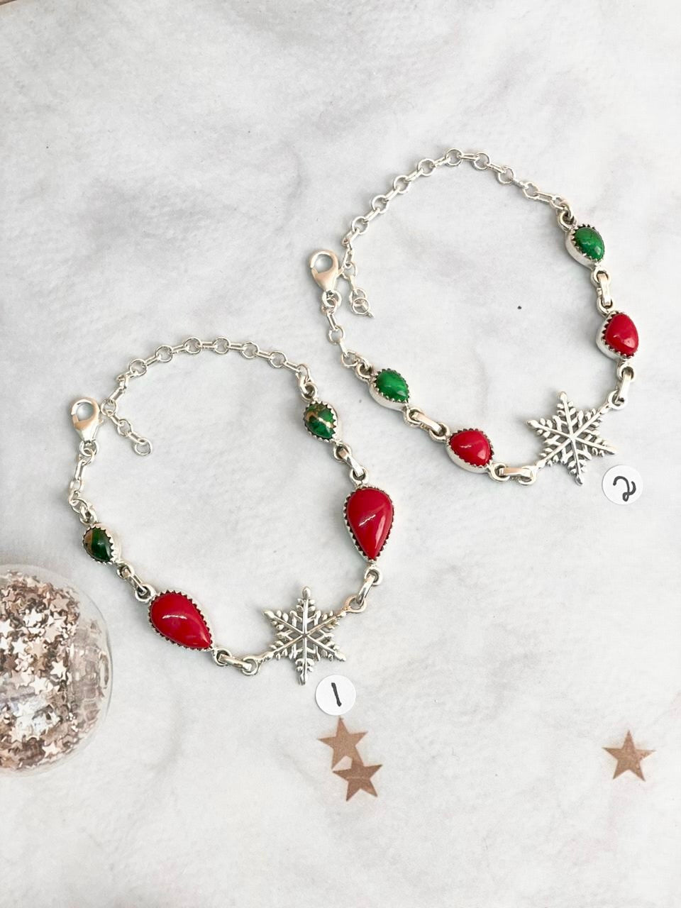 Christmas in Kandyland Snowflake Bracelet-Bracelets-Krush Kandy, Women's Online Fashion Boutique Located in Phoenix, Arizona (Scottsdale Area)