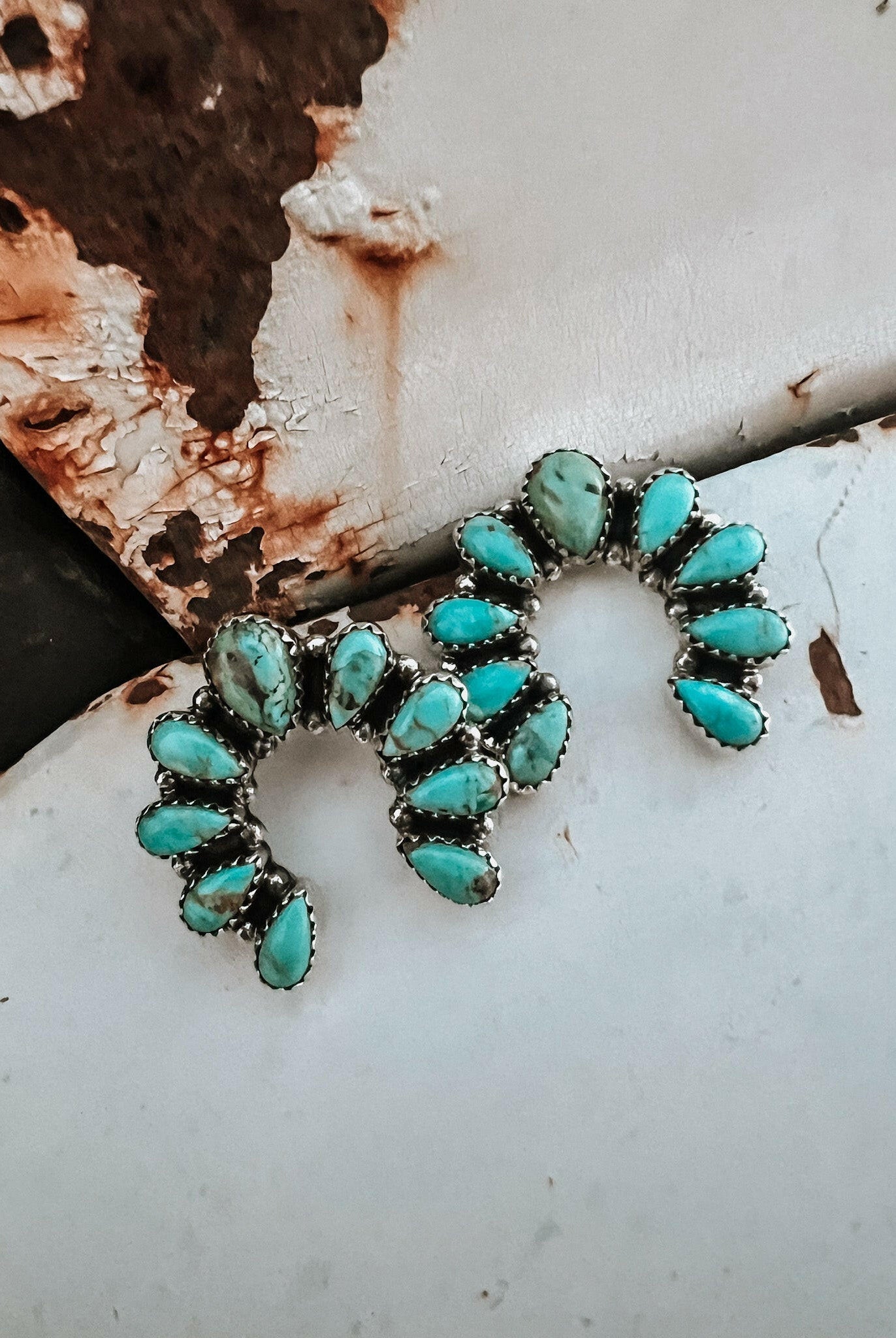 Camila Horseshoe Turquoise Earring MADE TO ORDER-Drop Earrings-Krush Kandy, Women's Online Fashion Boutique Located in Phoenix, Arizona (Scottsdale Area)