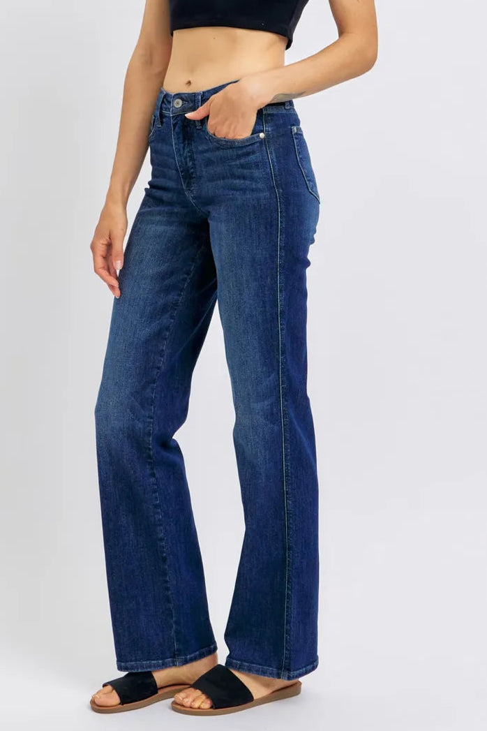 Judy Blue Full Size Tummy Control Straight Jeans Plus Size-Denim-Krush Kandy, Women's Online Fashion Boutique Located in Phoenix, Arizona (Scottsdale Area)