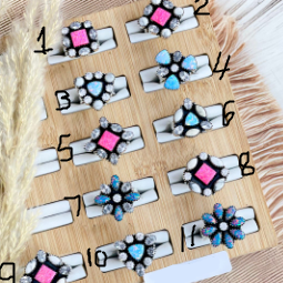 Starlit Harmony Sterling Silver Opal Rings-Ring Sizers-Krush Kandy, Women's Online Fashion Boutique Located in Phoenix, Arizona (Scottsdale Area)