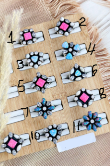 Starlit Harmony Sterling Silver Opal Rings-Ring Sizers-Krush Kandy, Women's Online Fashion Boutique Located in Phoenix, Arizona (Scottsdale Area)