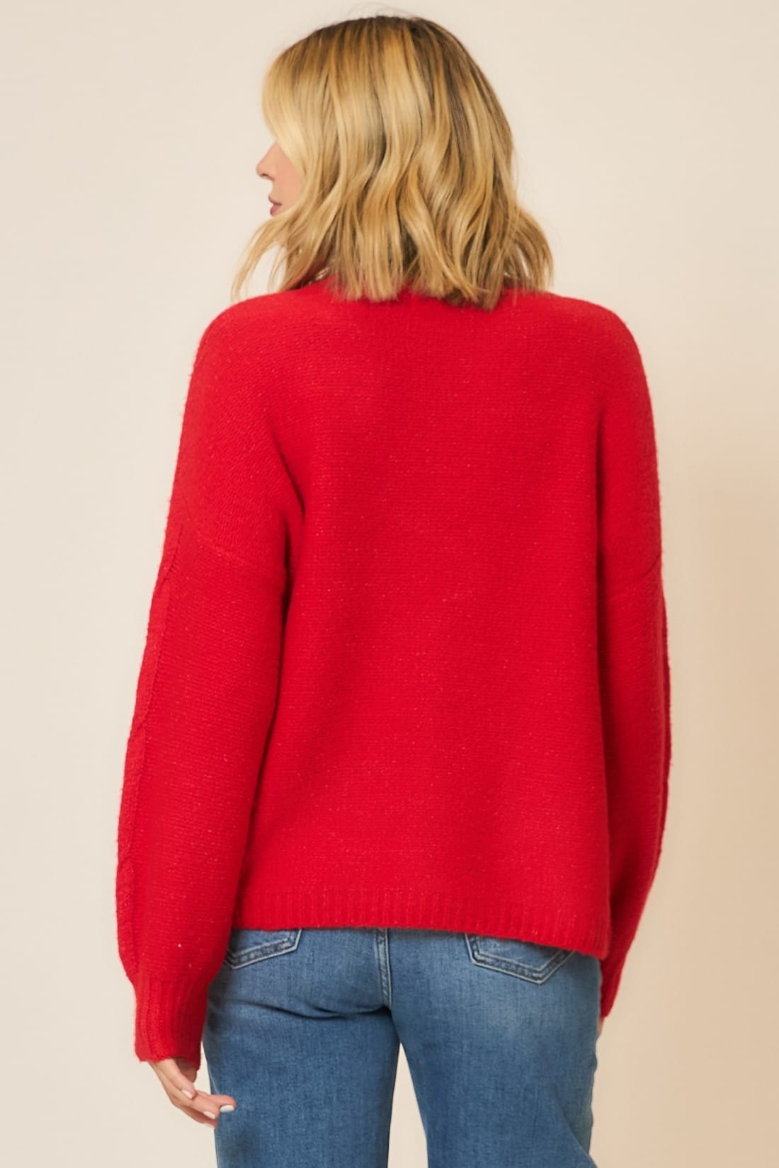 Soft Brushed Embroidered Bow Knit Sweater-Sweaters-Krush Kandy, Women's Online Fashion Boutique Located in Phoenix, Arizona (Scottsdale Area)