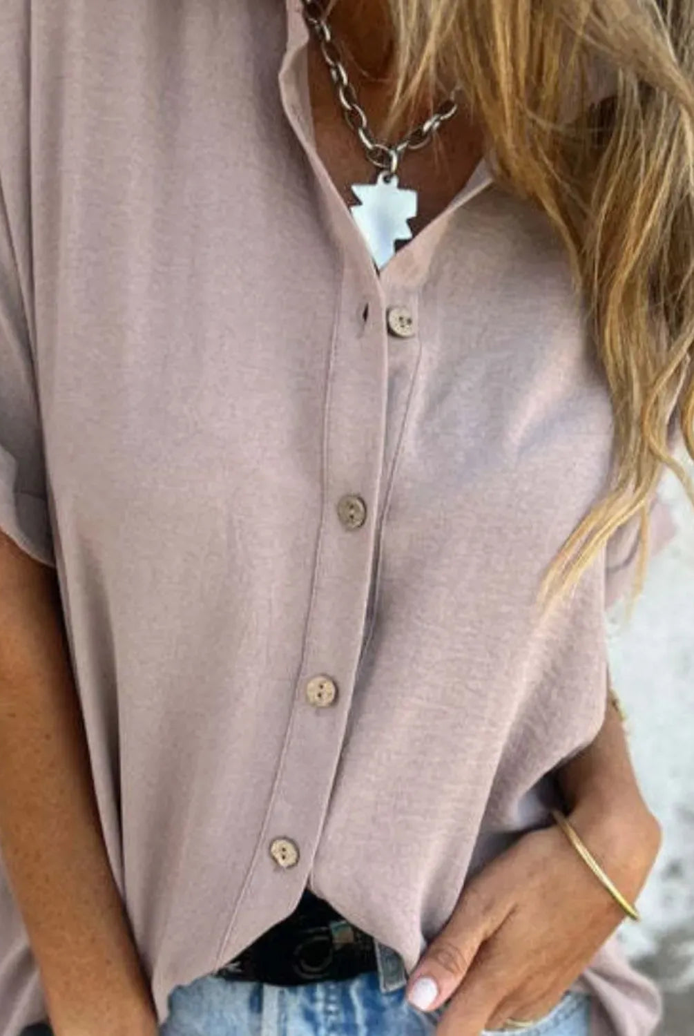 The Everyday Pop Button-Down Shirt-Krush Kandy, Women's Online Fashion Boutique Located in Phoenix, Arizona (Scottsdale Area)