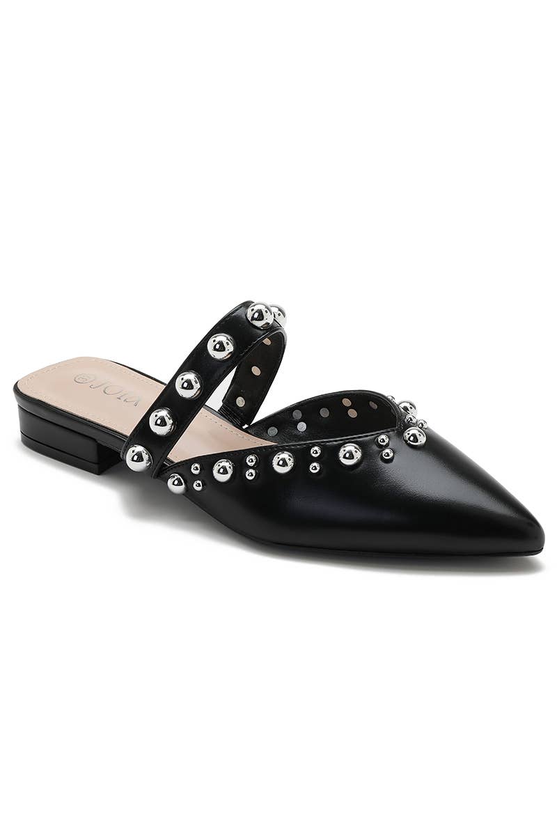 Flat Sandals with Trendy Studded Strap-Shoes-Krush Kandy, Women's Online Fashion Boutique Located in Phoenix, Arizona (Scottsdale Area)
