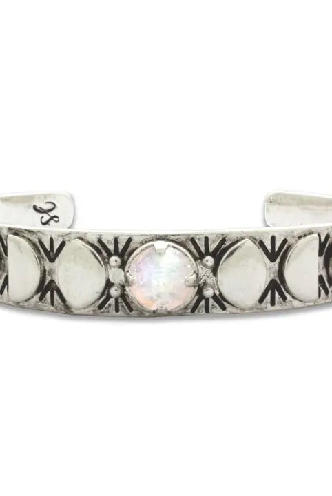 Moon Phases Cuff Bracelet-Bracelets-Krush Kandy, Women's Online Fashion Boutique Located in Phoenix, Arizona (Scottsdale Area)