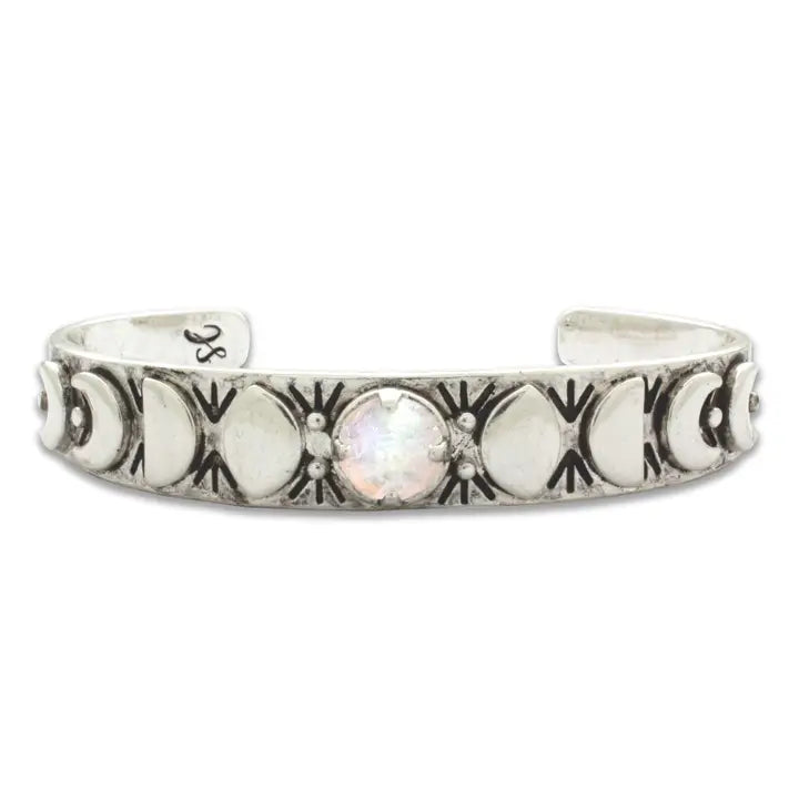 Moon Phases Cuff Bracelet-Bracelets-Krush Kandy, Women's Online Fashion Boutique Located in Phoenix, Arizona (Scottsdale Area)