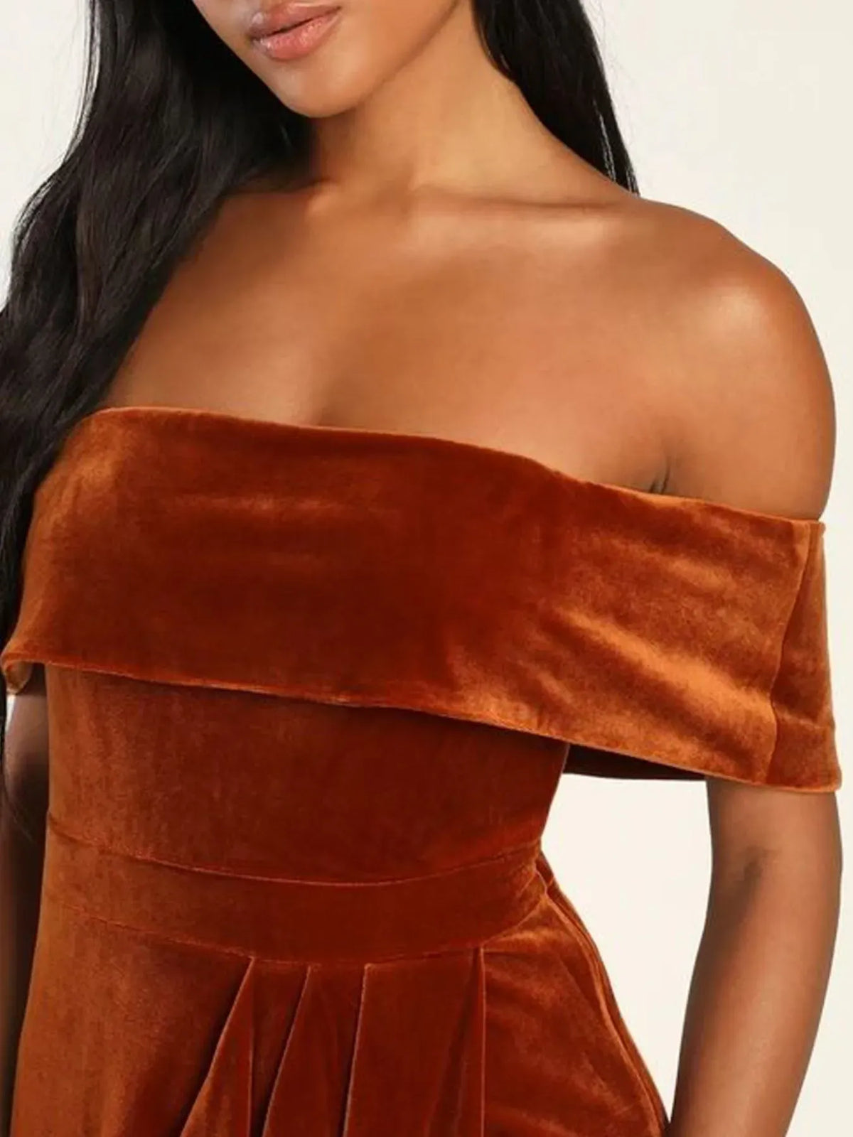 Off-Shoulder Wrap Dress with Side Slit-Dresses-Krush Kandy, Women's Online Fashion Boutique Located in Phoenix, Arizona (Scottsdale Area)