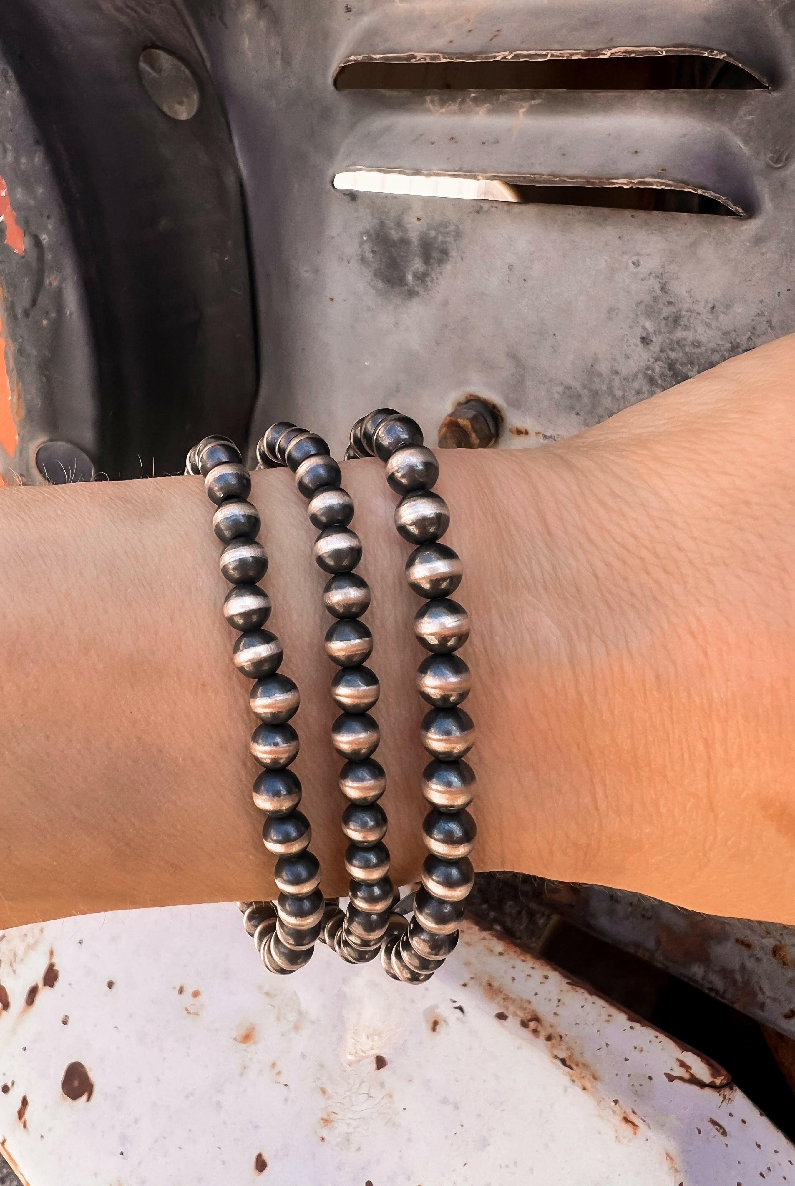 5mm Kandy Rain Desert Pearl Bracelet-Beaded Bracelets-Krush Kandy, Women's Online Fashion Boutique Located in Phoenix, Arizona (Scottsdale Area)