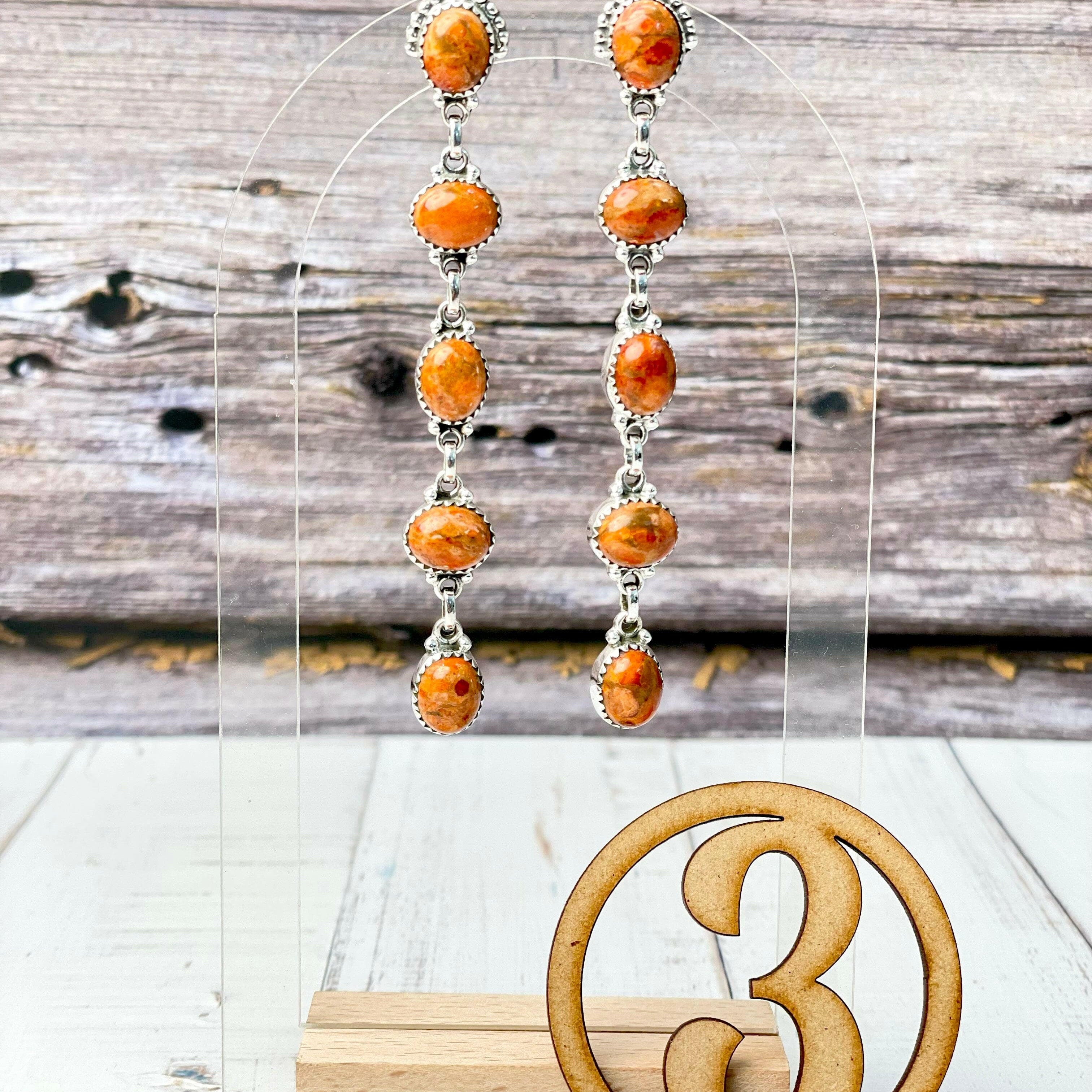 Klassic Dangle Stone Drop Earrings-Earrings-Krush Kandy, Women's Online Fashion Boutique Located in Phoenix, Arizona (Scottsdale Area)