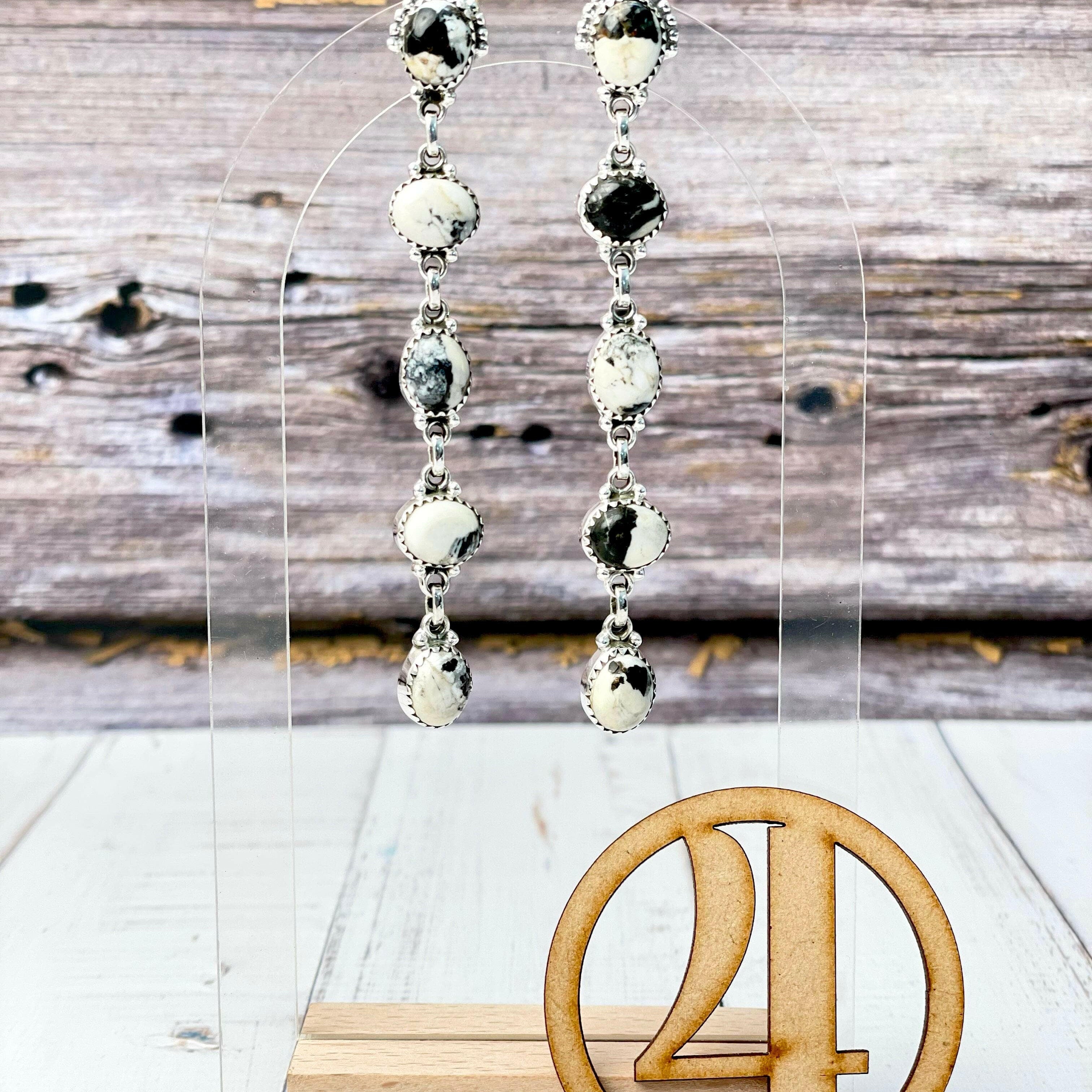 Klassic Dangle Stone Drop Earrings-Earrings-Krush Kandy, Women's Online Fashion Boutique Located in Phoenix, Arizona (Scottsdale Area)