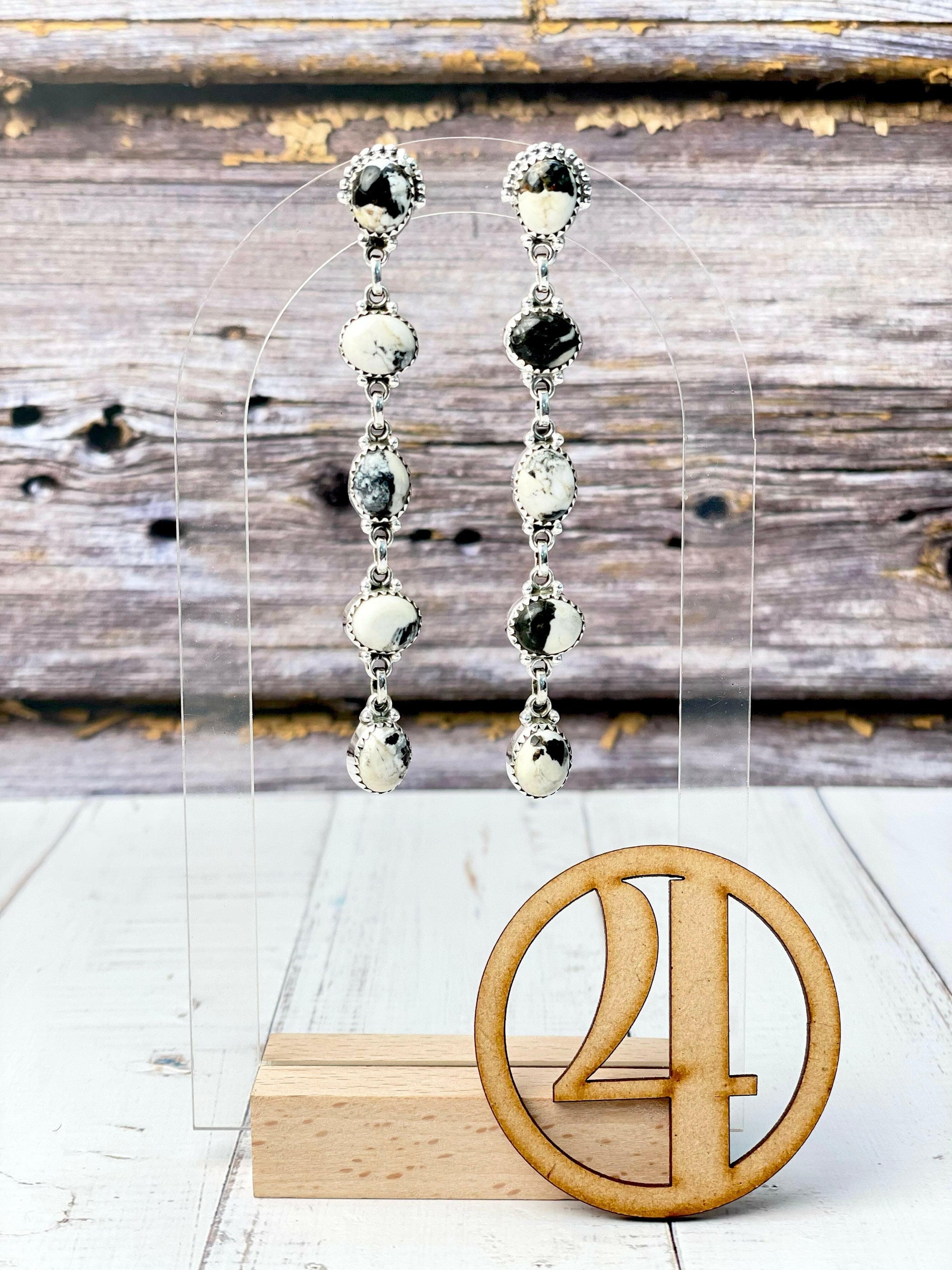 Klassic Dangle Stone Drop Earrings-Earrings-Krush Kandy, Women's Online Fashion Boutique Located in Phoenix, Arizona (Scottsdale Area)