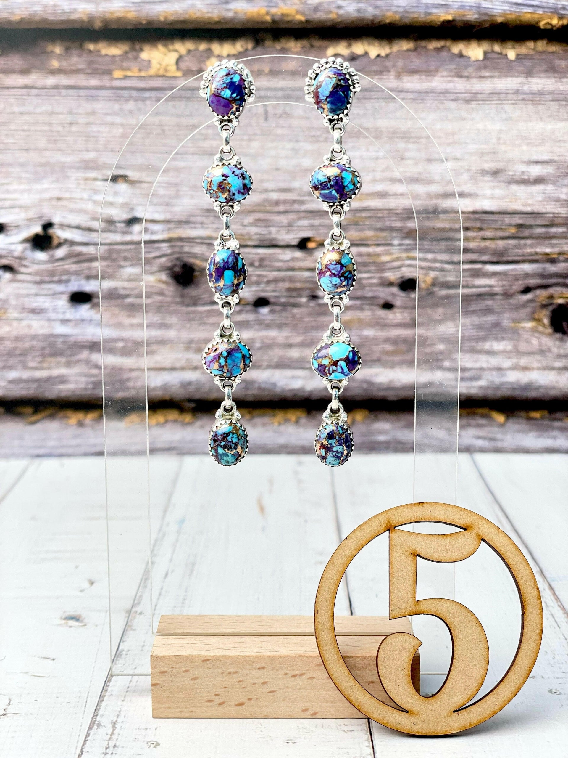 Klassic Dangle Stone Drop Earrings-Earrings-Krush Kandy, Women's Online Fashion Boutique Located in Phoenix, Arizona (Scottsdale Area)