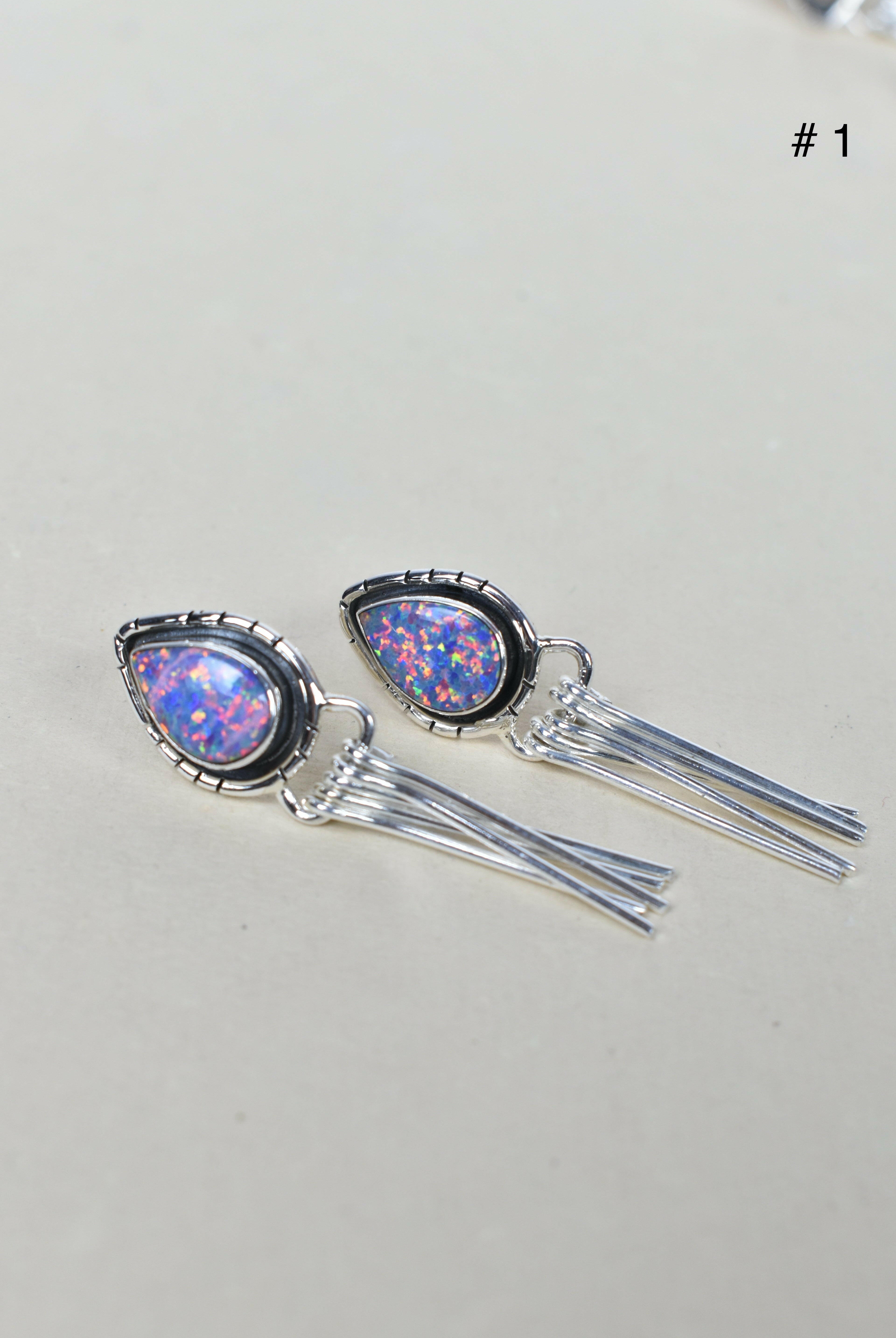 Solo Stone Sterling Cascade Earrings-Drop Earrings-Krush Kandy, Women's Online Fashion Boutique Located in Phoenix, Arizona (Scottsdale Area)