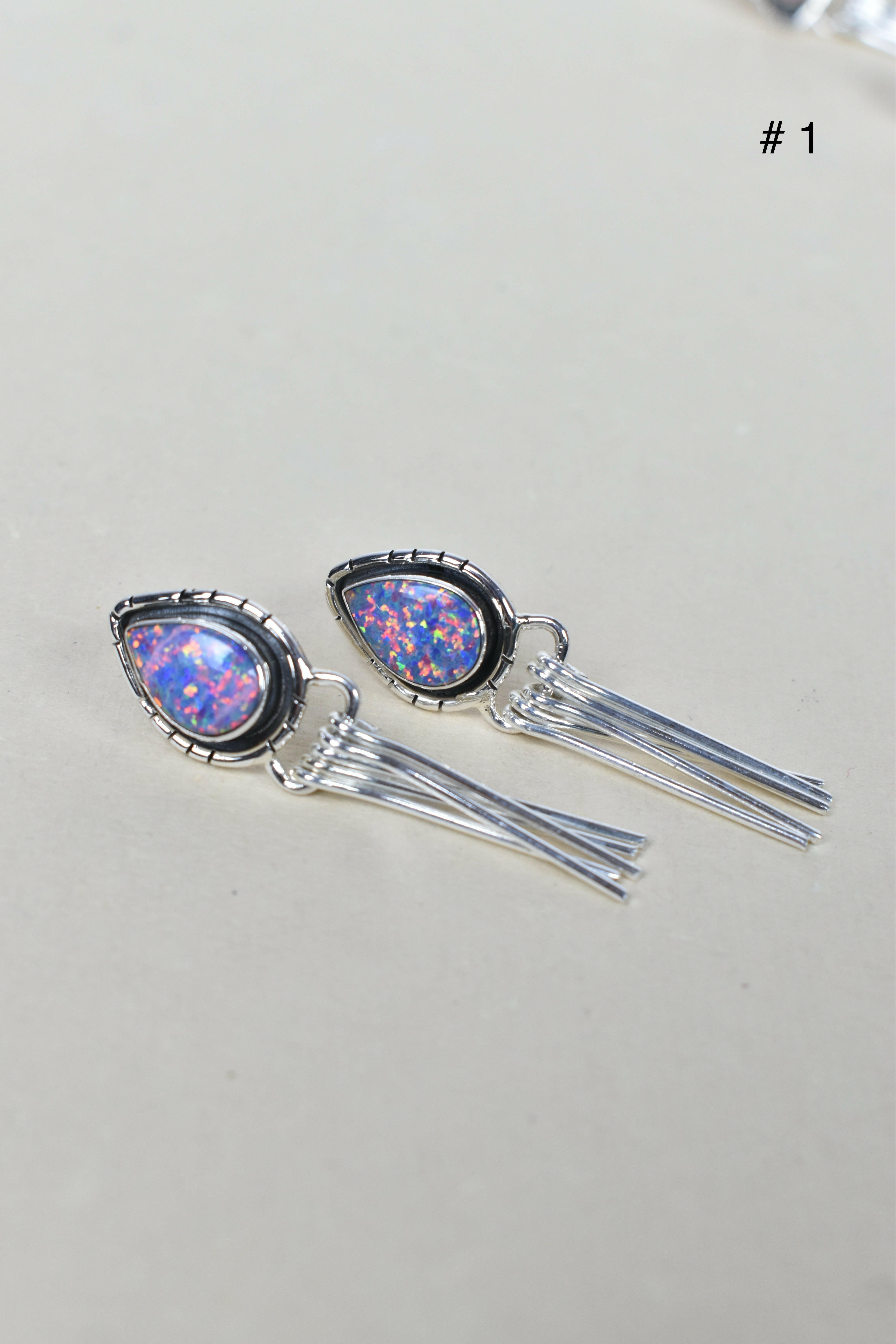 Solo Stone Sterling Cascade Earrings-Drop Earrings-Krush Kandy, Women's Online Fashion Boutique Located in Phoenix, Arizona (Scottsdale Area)