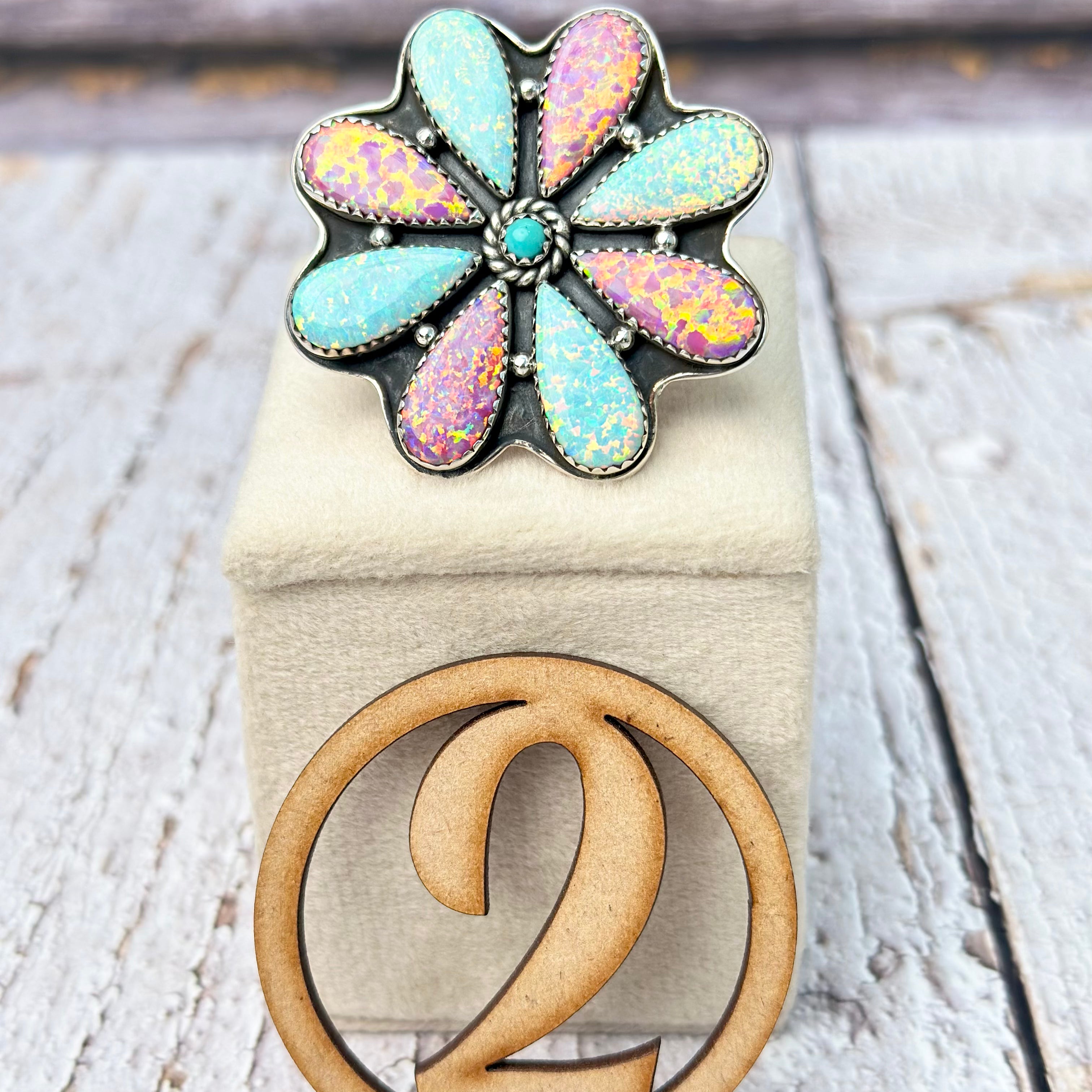 Multi Ultimate Opal Blooming Ring-Rings-Krush Kandy, Women's Online Fashion Boutique Located in Phoenix, Arizona (Scottsdale Area)