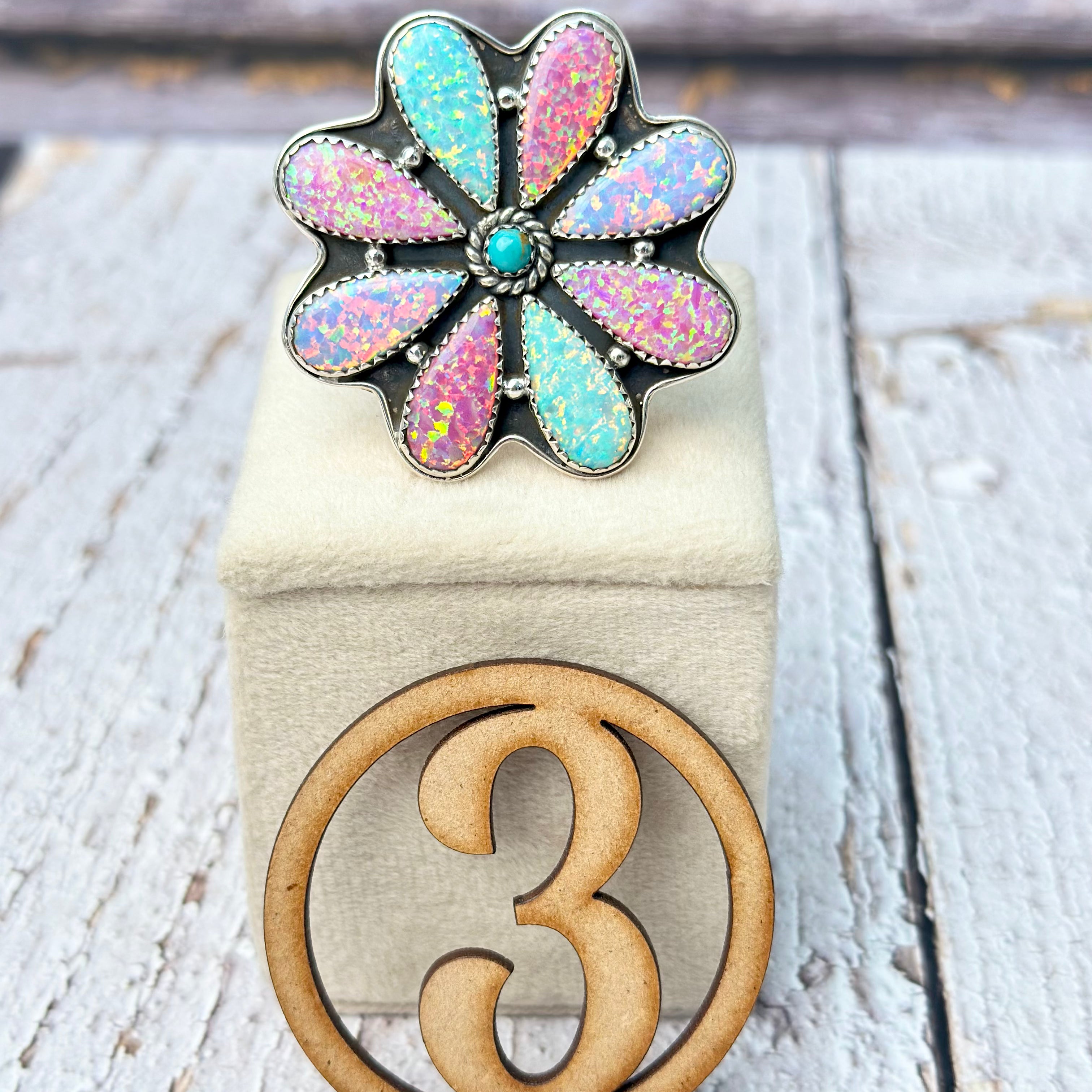 Multi Ultimate Opal Blooming Ring-Rings-Krush Kandy, Women's Online Fashion Boutique Located in Phoenix, Arizona (Scottsdale Area)