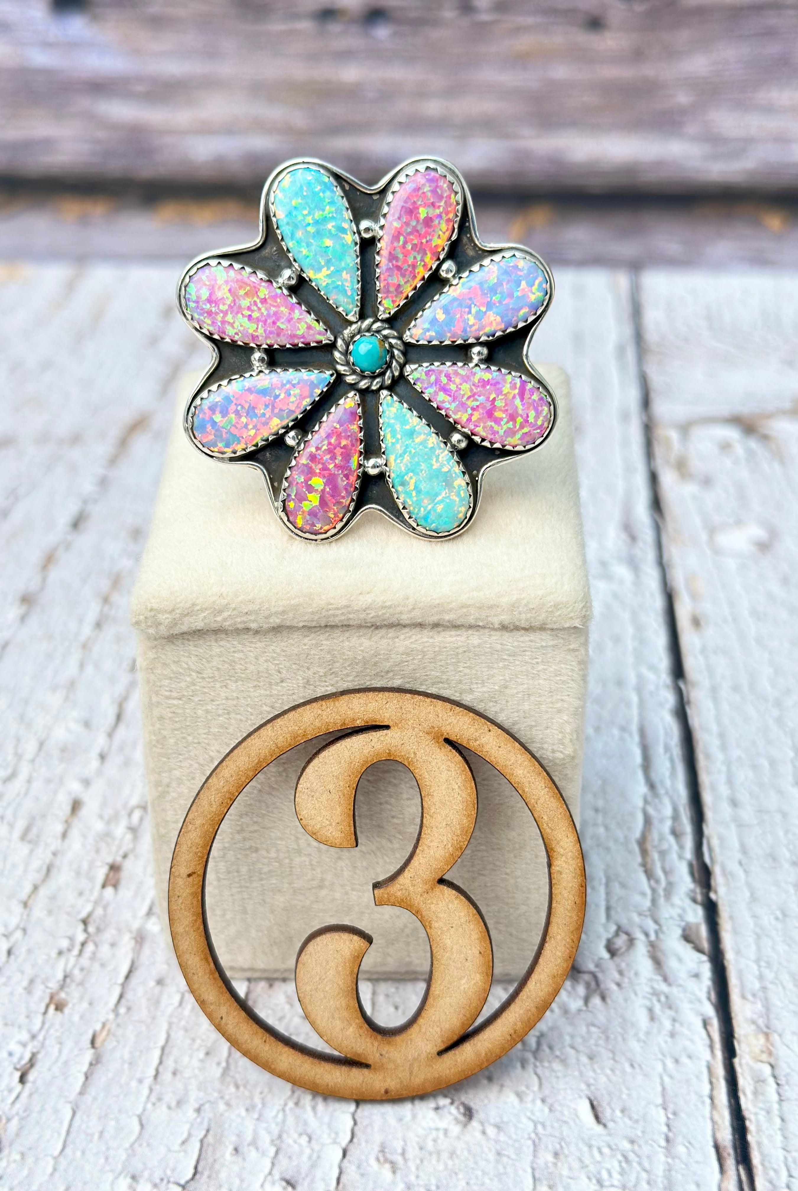 Multi Ultimate Opal Blooming Ring-Rings-Krush Kandy, Women's Online Fashion Boutique Located in Phoenix, Arizona (Scottsdale Area)
