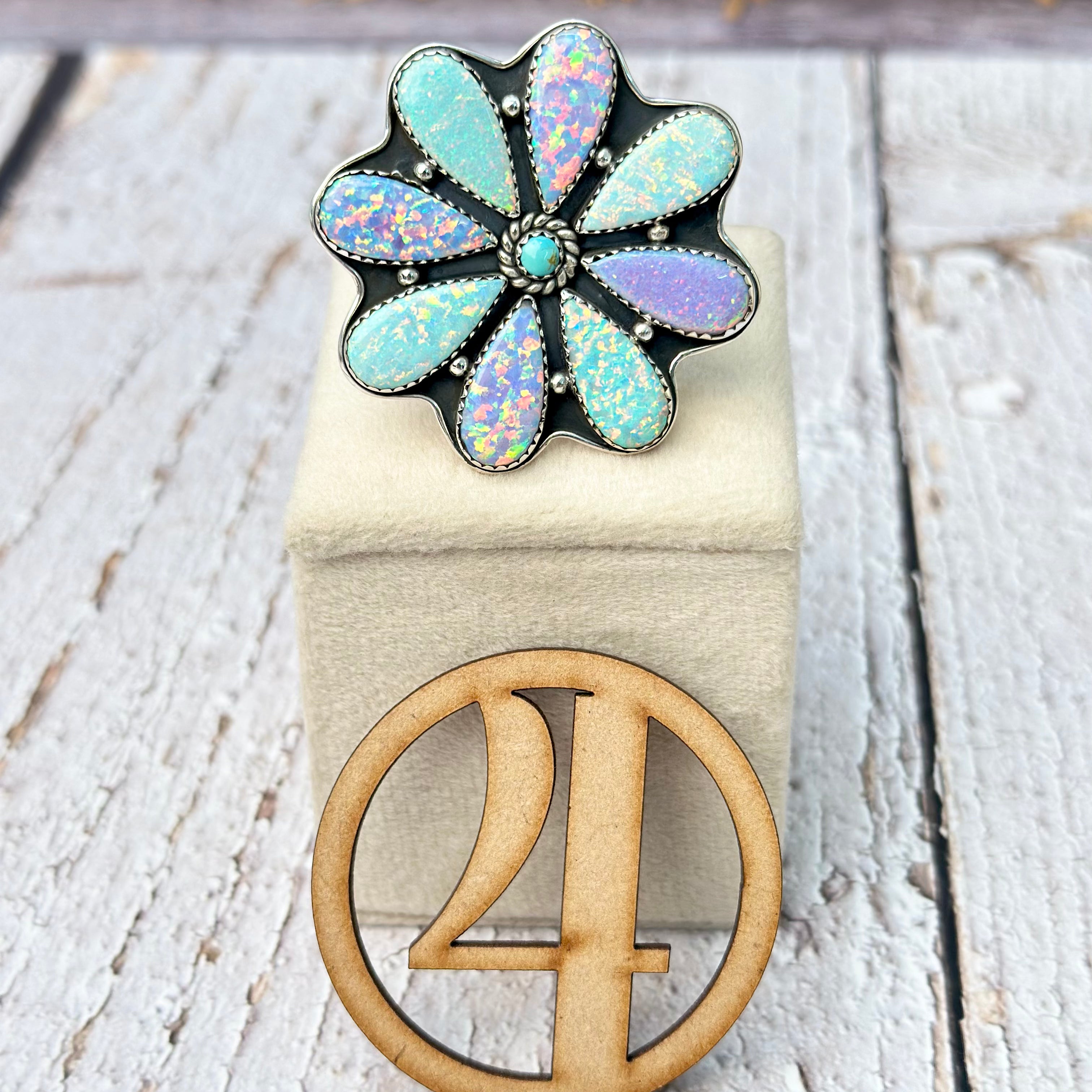 Multi Ultimate Opal Blooming Ring-Rings-Krush Kandy, Women's Online Fashion Boutique Located in Phoenix, Arizona (Scottsdale Area)