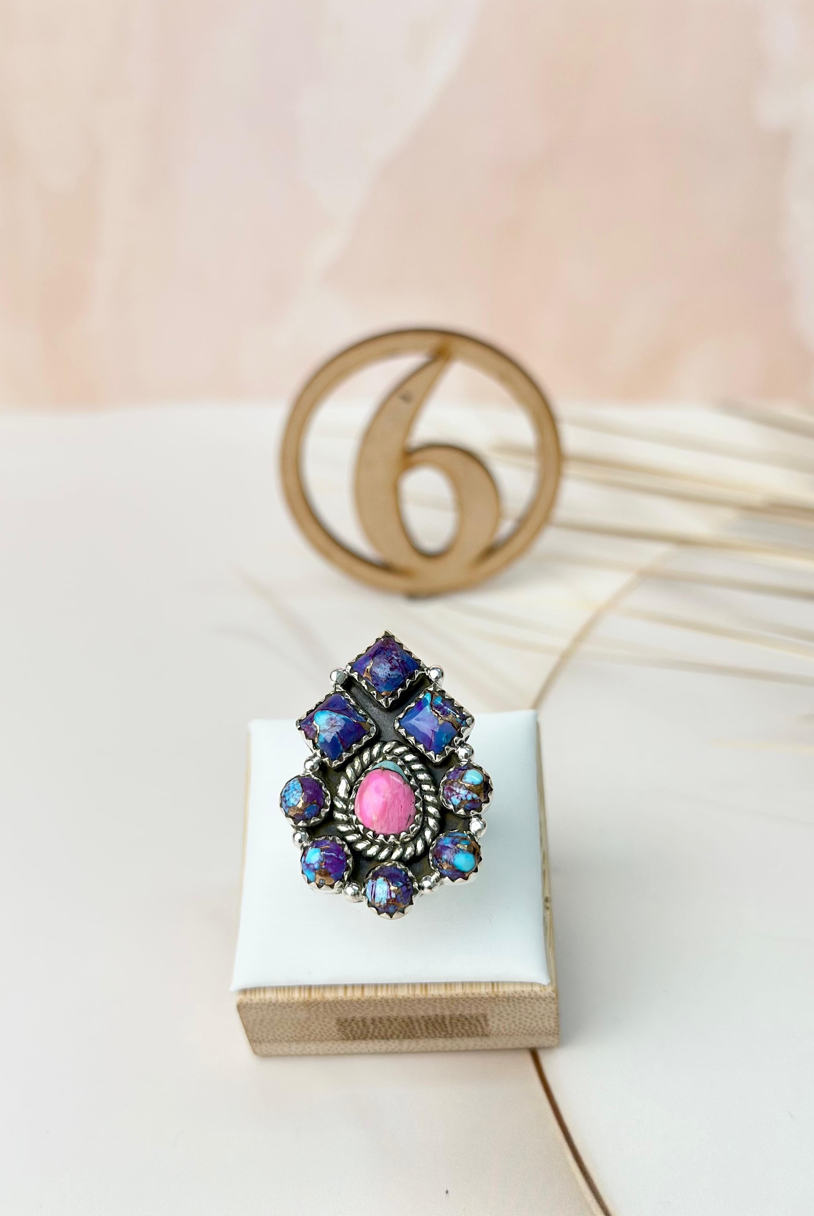 Various Multi Dahlia Ring Clusters-Rings-Krush Kandy, Women's Online Fashion Boutique Located in Phoenix, Arizona (Scottsdale Area)