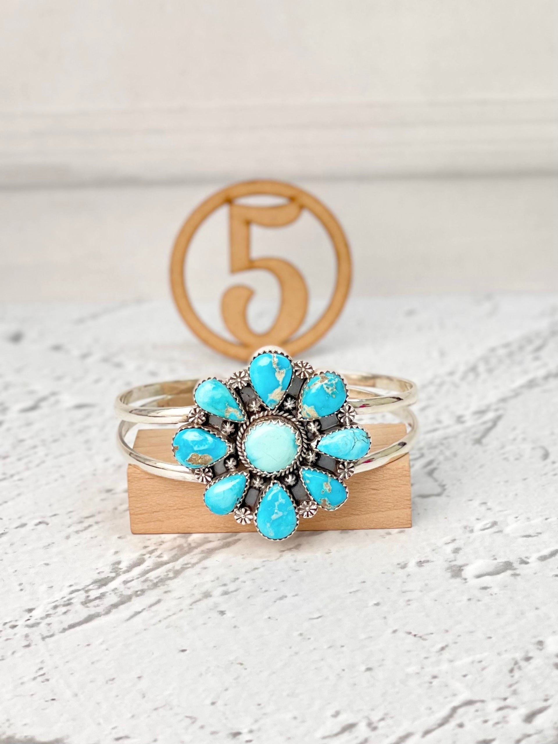 White Water Turquoise Cuff Bangles-Bracelets-Krush Kandy, Women's Online Fashion Boutique Located in Phoenix, Arizona (Scottsdale Area)