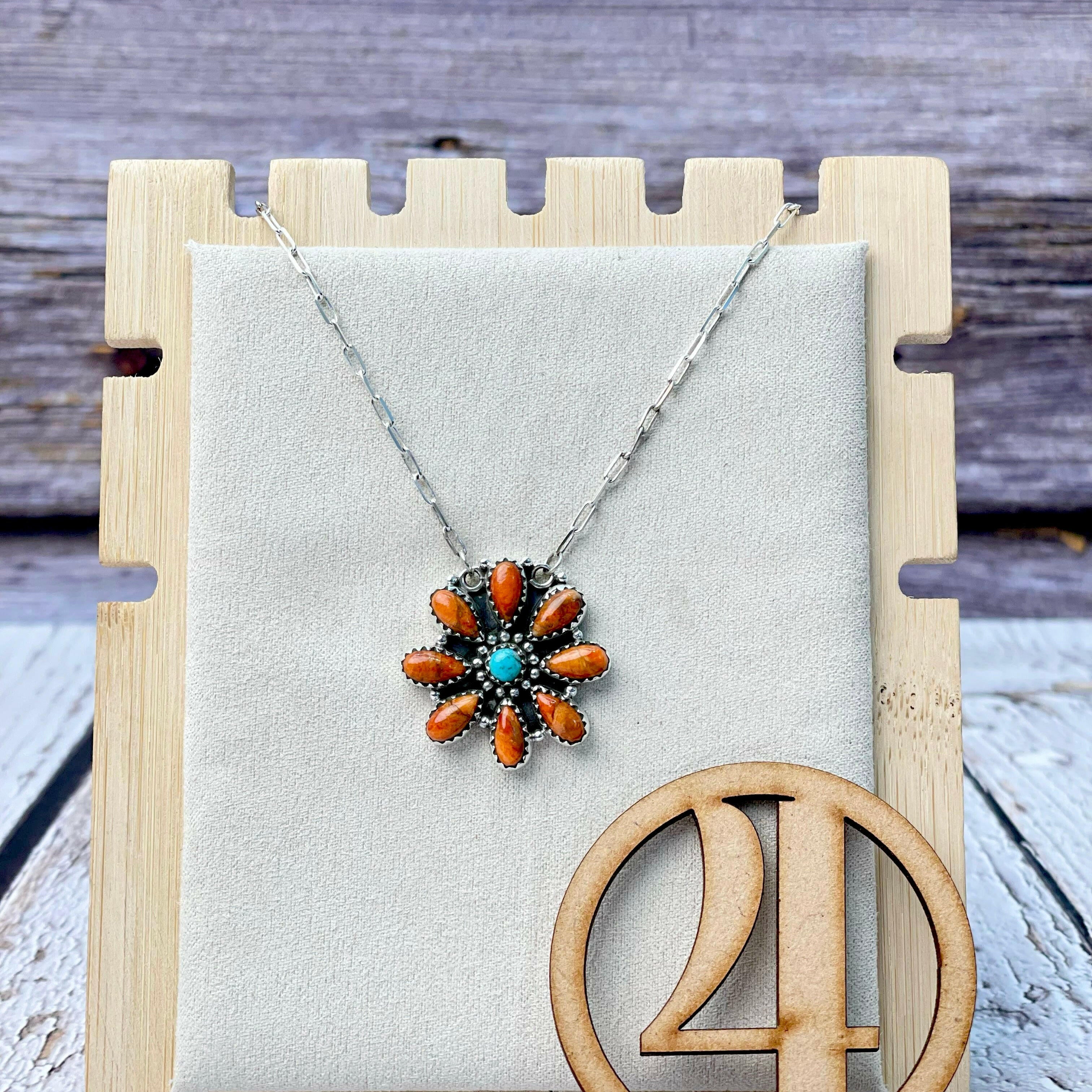 Blooming Stone Necklaces-Necklaces-Krush Kandy, Women's Online Fashion Boutique Located in Phoenix, Arizona (Scottsdale Area)