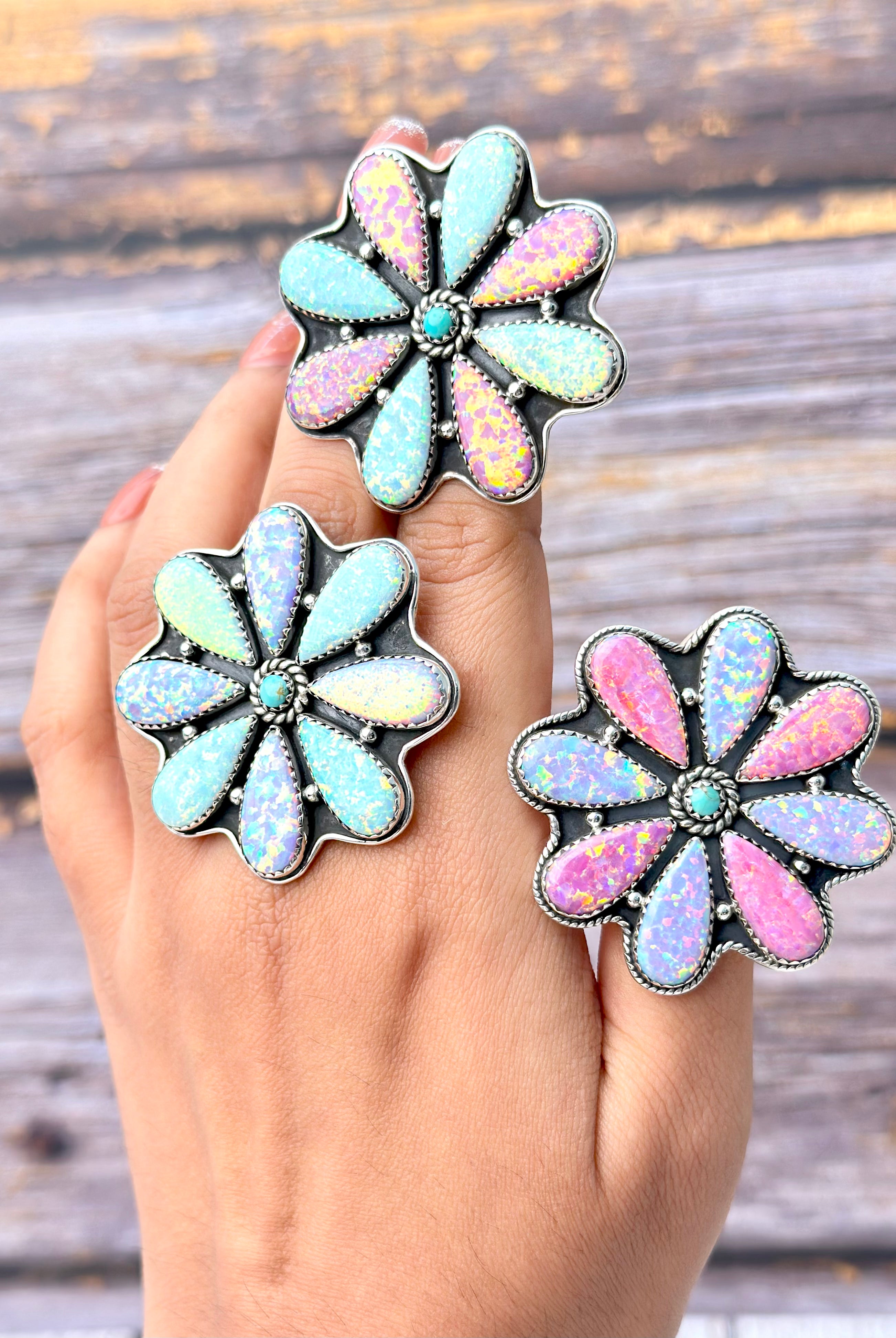 Multi Ultimate Opal Blooming Ring-Rings-Krush Kandy, Women's Online Fashion Boutique Located in Phoenix, Arizona (Scottsdale Area)
