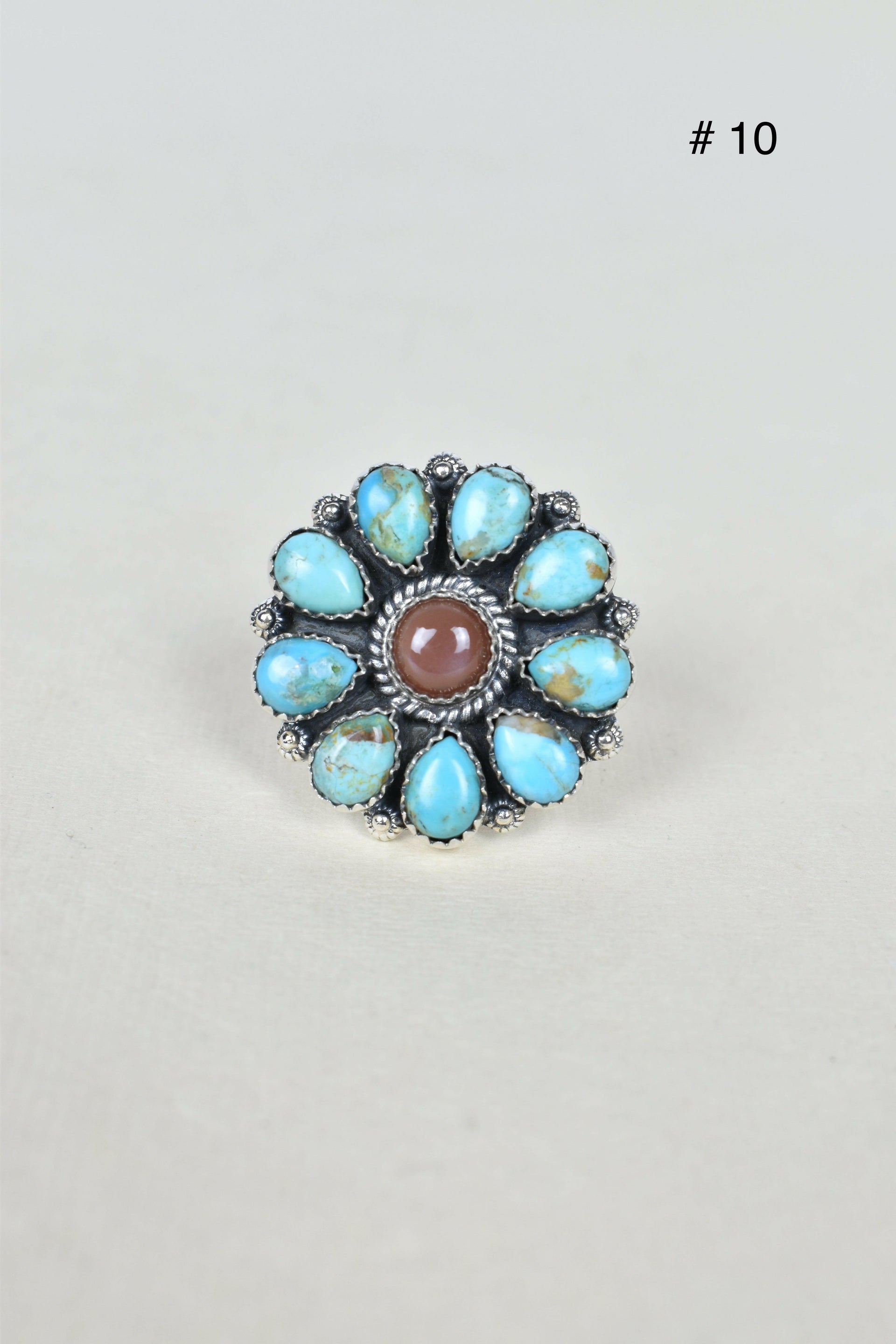Chocolate Moonstone & Stone Cluster Sterling Silver Rings-Cluster Rings-Krush Kandy, Women's Online Fashion Boutique Located in Phoenix, Arizona (Scottsdale Area)