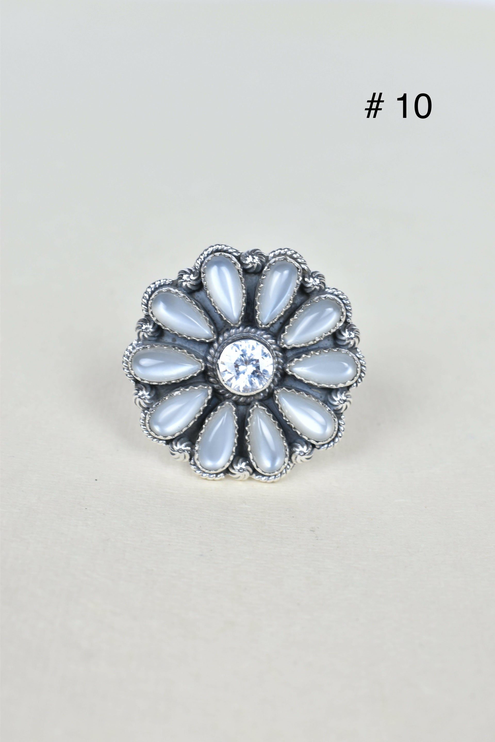 ONE OF A KIND STERLING SILVER CRYSTAL CLUSTER RINGS-Cluster Rings-Krush Kandy, Women's Online Fashion Boutique Located in Phoenix, Arizona (Scottsdale Area)