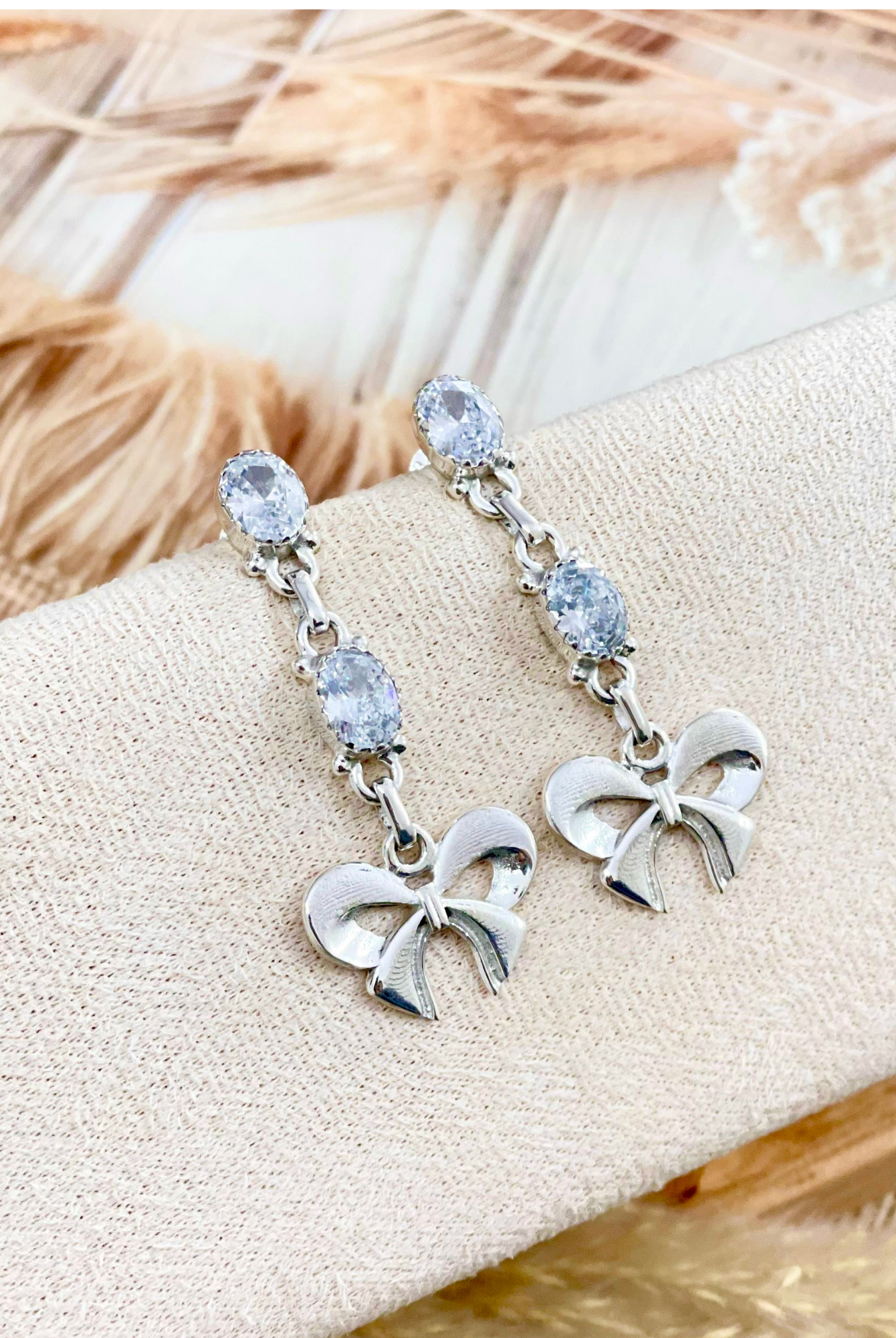 Crystal Drop Stone Earrings-Stud Earrings-Krush Kandy, Women's Online Fashion Boutique Located in Phoenix, Arizona (Scottsdale Area)