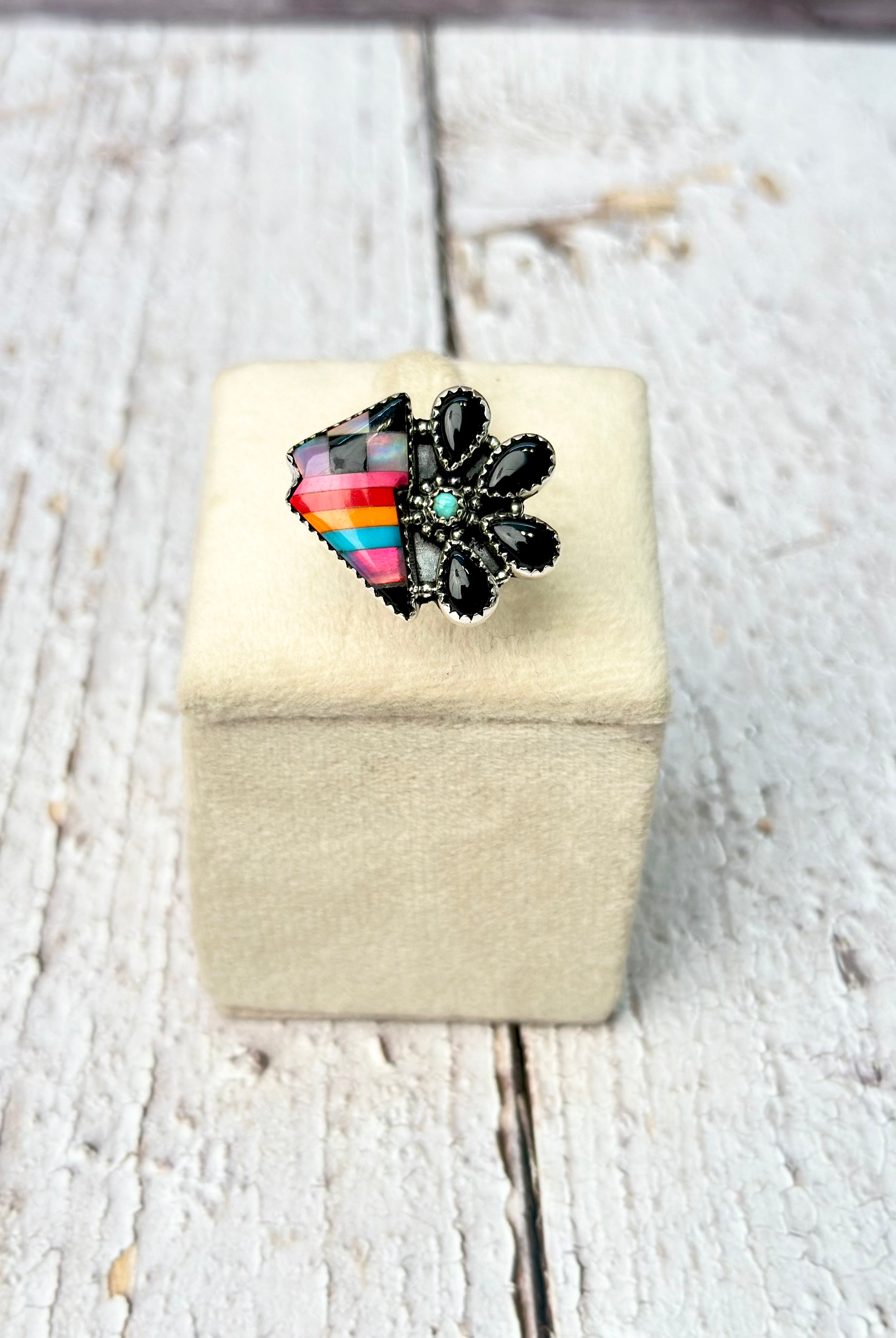 Electric Feel Lightning Bolt Blossom Ring-Ring Sizers-Krush Kandy, Women's Online Fashion Boutique Located in Phoenix, Arizona (Scottsdale Area)