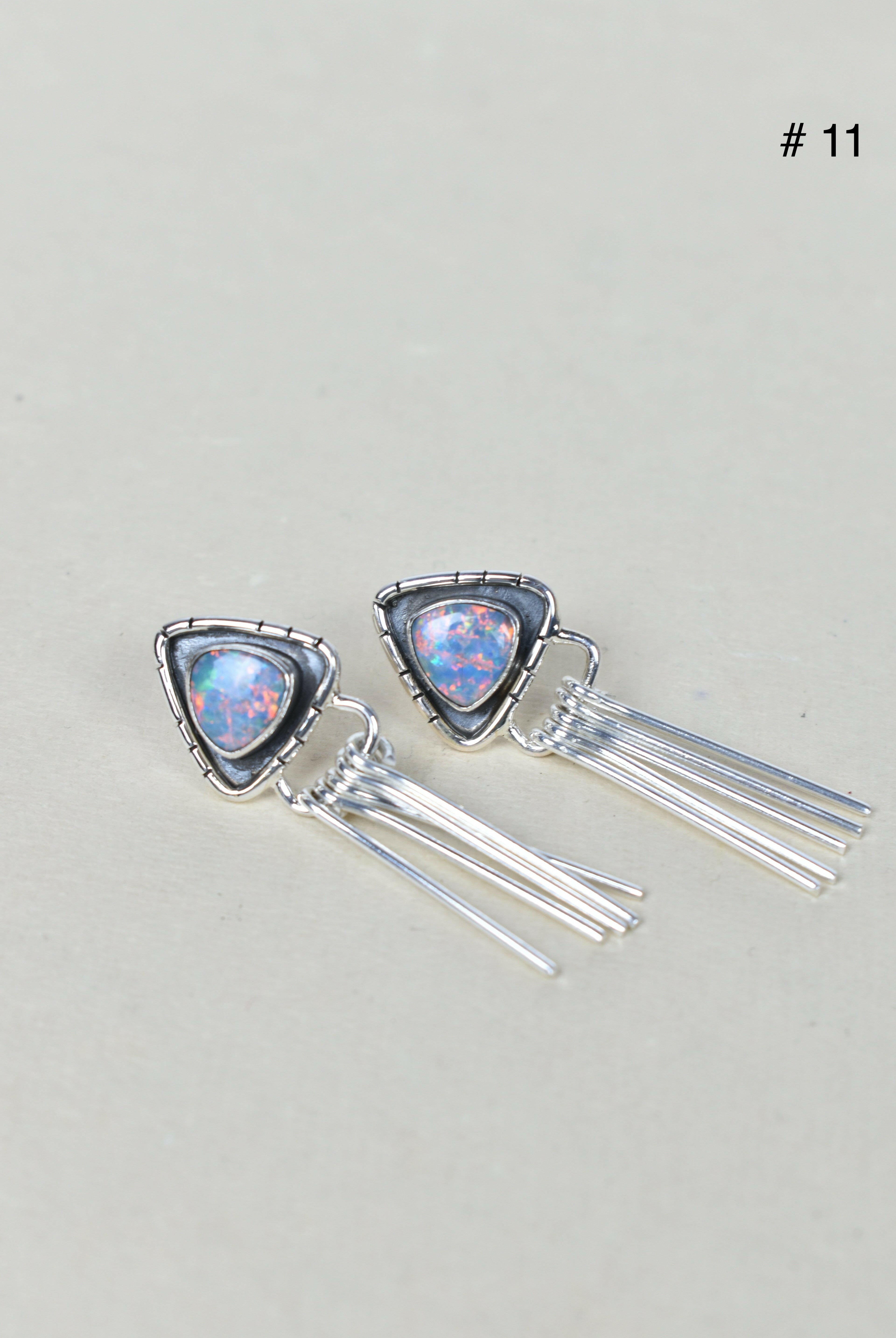 Solo Stone Sterling Cascade Earrings-Drop Earrings-Krush Kandy, Women's Online Fashion Boutique Located in Phoenix, Arizona (Scottsdale Area)