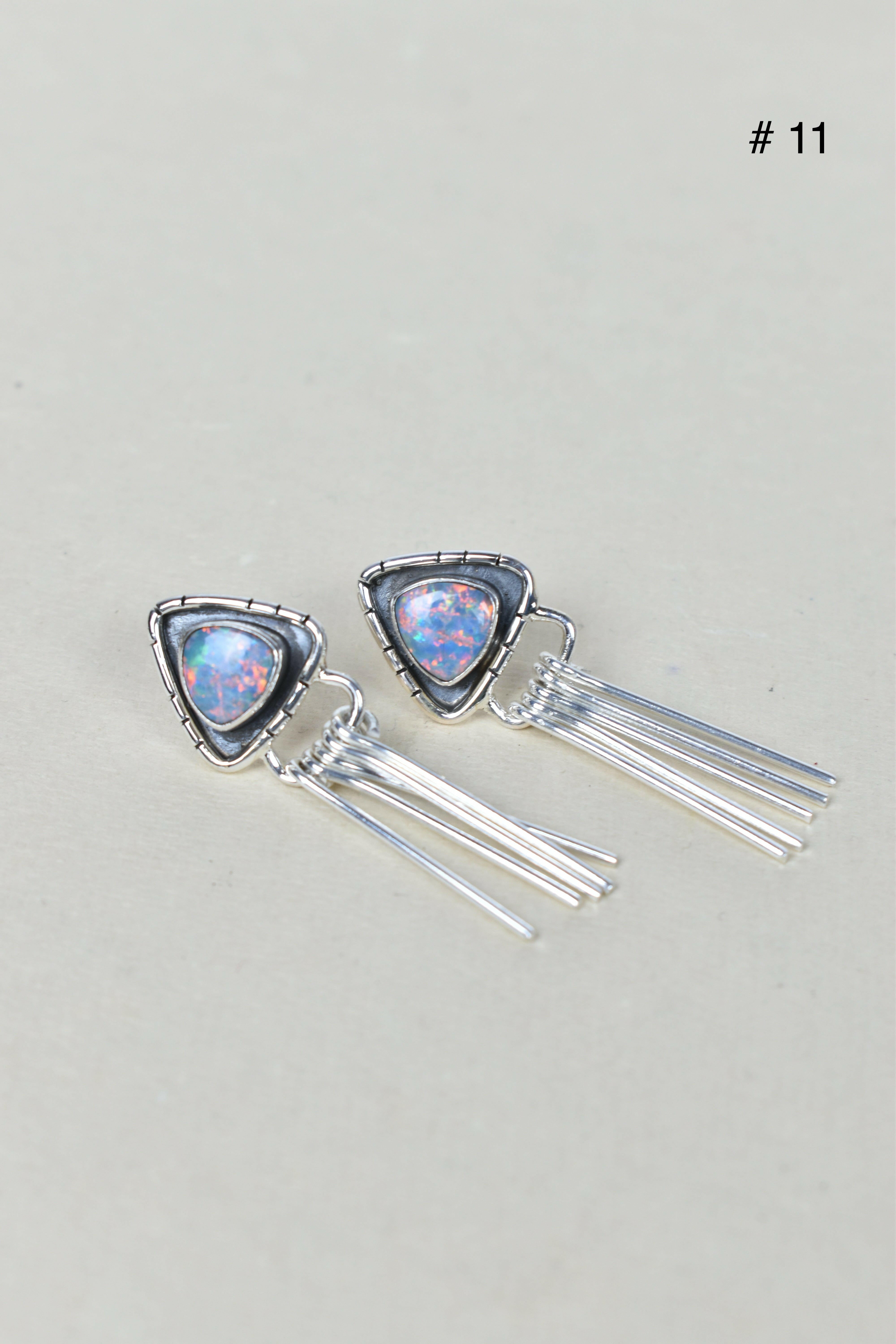 Solo Stone Sterling Cascade Earrings-Drop Earrings-Krush Kandy, Women's Online Fashion Boutique Located in Phoenix, Arizona (Scottsdale Area)