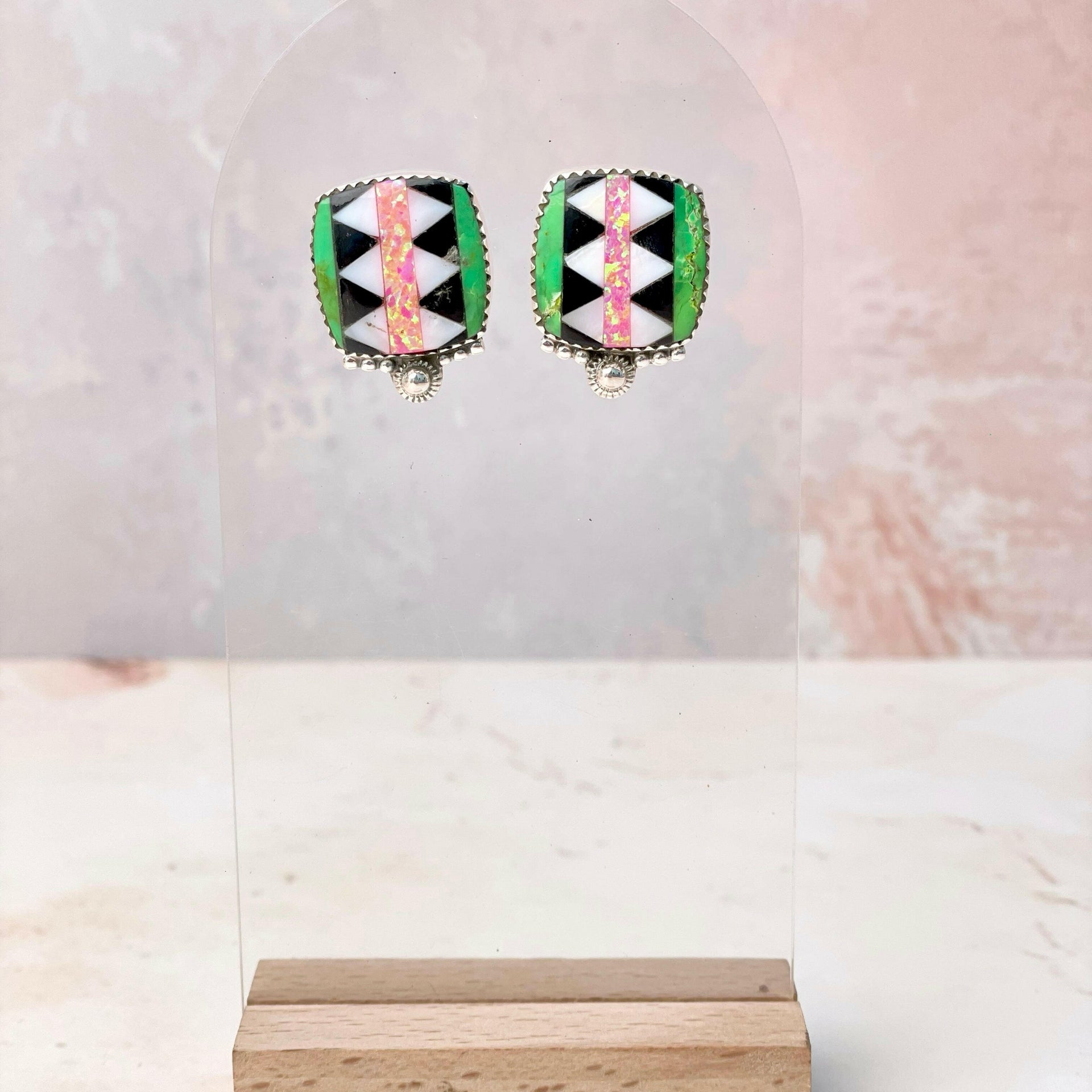 Aztec Multi Colored Studs-Earrings-Krush Kandy, Women's Online Fashion Boutique Located in Phoenix, Arizona (Scottsdale Area)