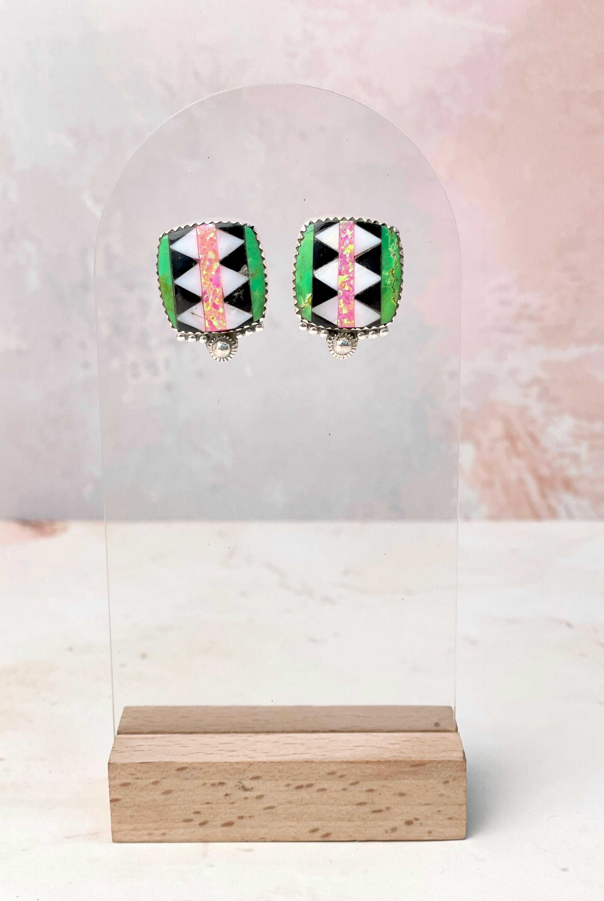 Aztec Multi Colored Studs-Earrings-Krush Kandy, Women's Online Fashion Boutique Located in Phoenix, Arizona (Scottsdale Area)