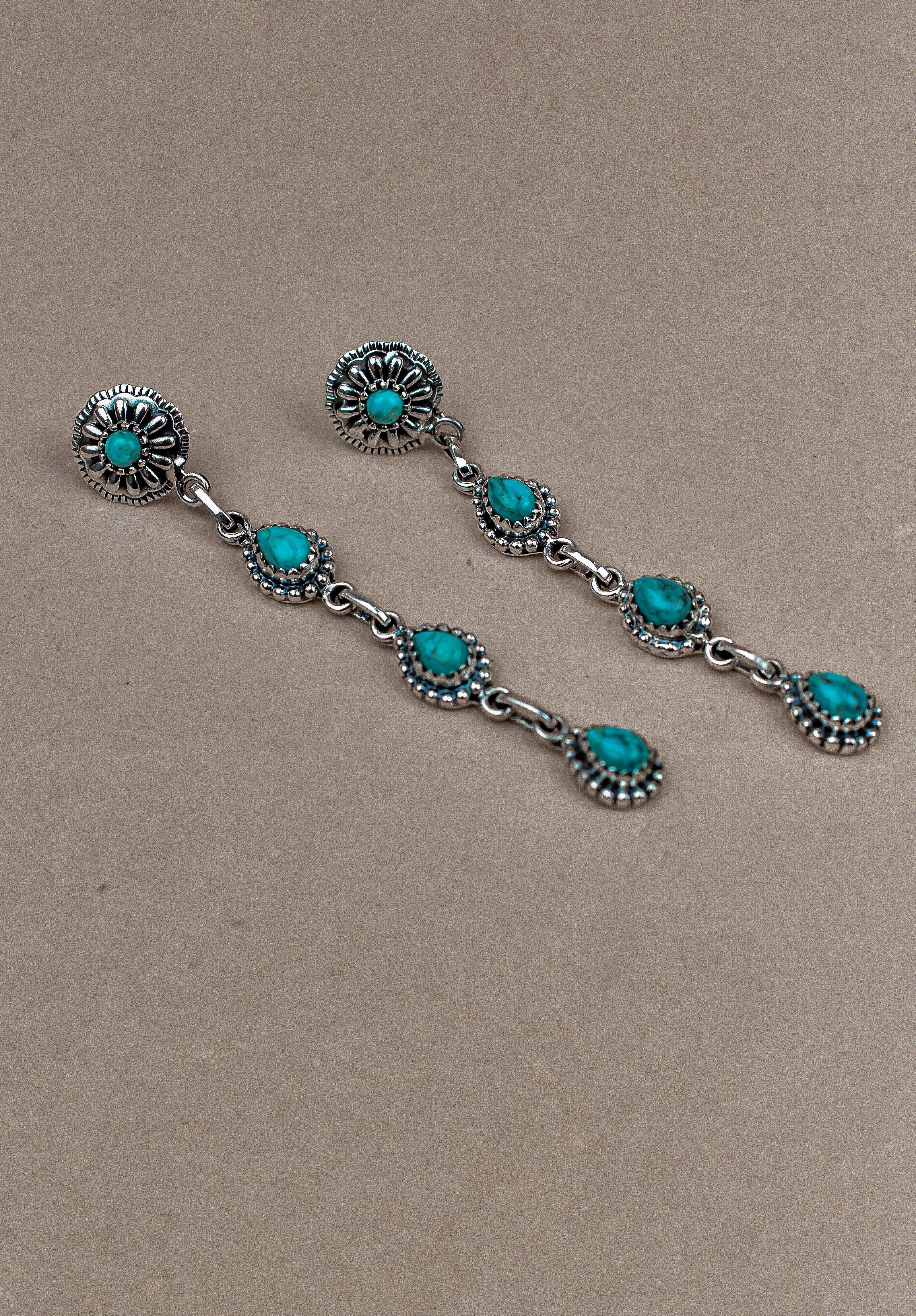 Sterling Silver Tear Drop Earrings-Drop Earrings-Krush Kandy, Women's Online Fashion Boutique Located in Phoenix, Arizona (Scottsdale Area)