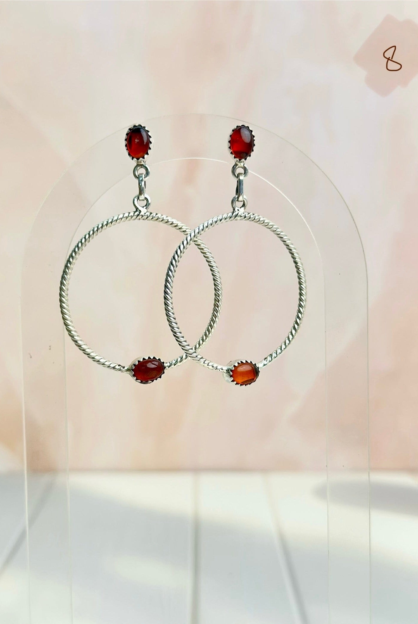 Amber, Turquoise & Crystal Boho Earrings-Earrings-Krush Kandy, Women's Online Fashion Boutique Located in Phoenix, Arizona (Scottsdale Area)