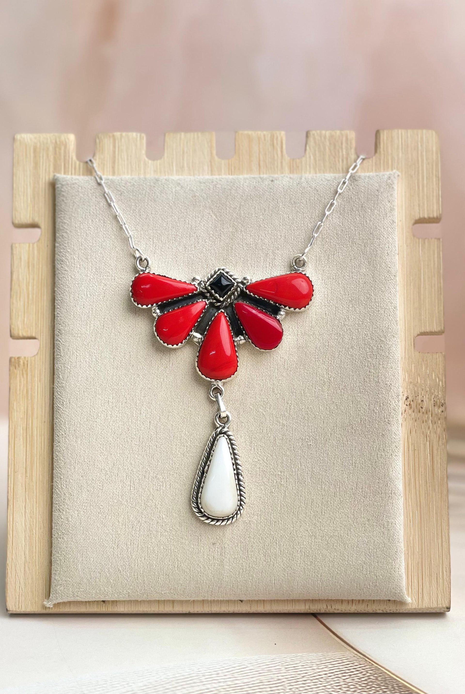 Halloween Necklace Rosarita & Black Onyx sno 8-Necklaces-Krush Kandy, Women's Online Fashion Boutique Located in Phoenix, Arizona (Scottsdale Area)