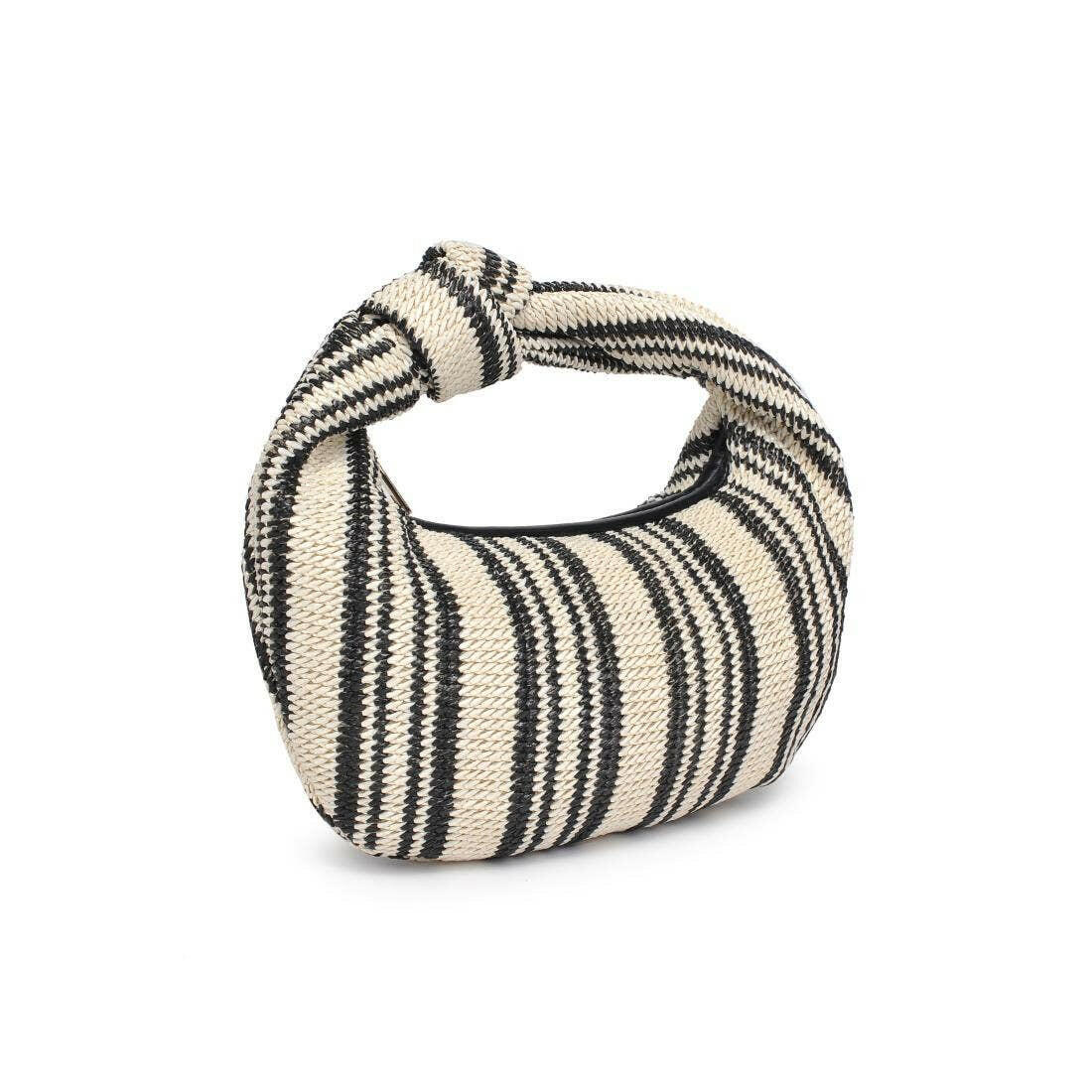 The Striped Chic Knot Clutch-handbags-Krush Kandy, Women's Online Fashion Boutique Located in Phoenix, Arizona (Scottsdale Area)