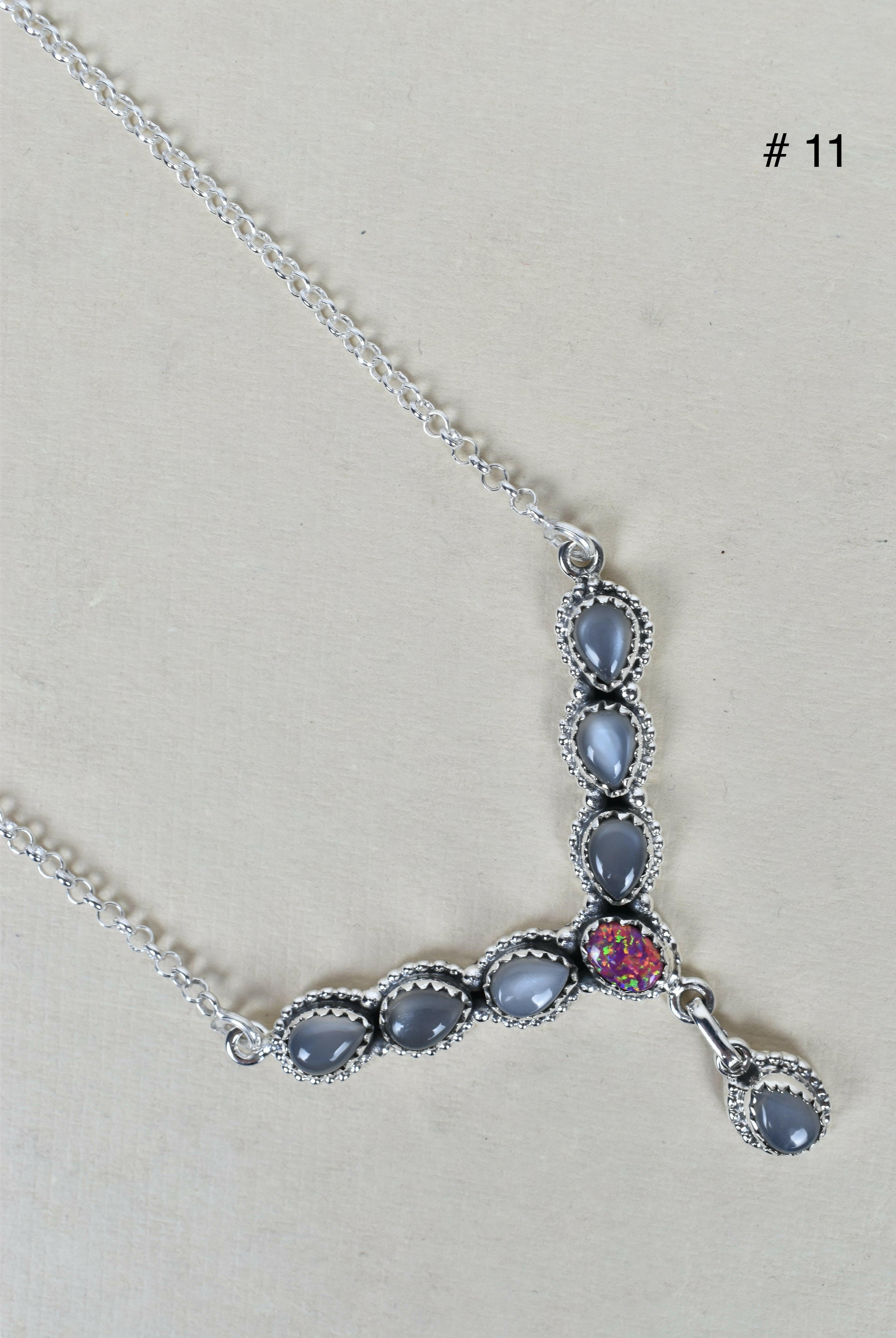 Y Knot Sterling Silver Necklace-Lariat and Y Necklaces-Krush Kandy, Women's Online Fashion Boutique Located in Phoenix, Arizona (Scottsdale Area)
