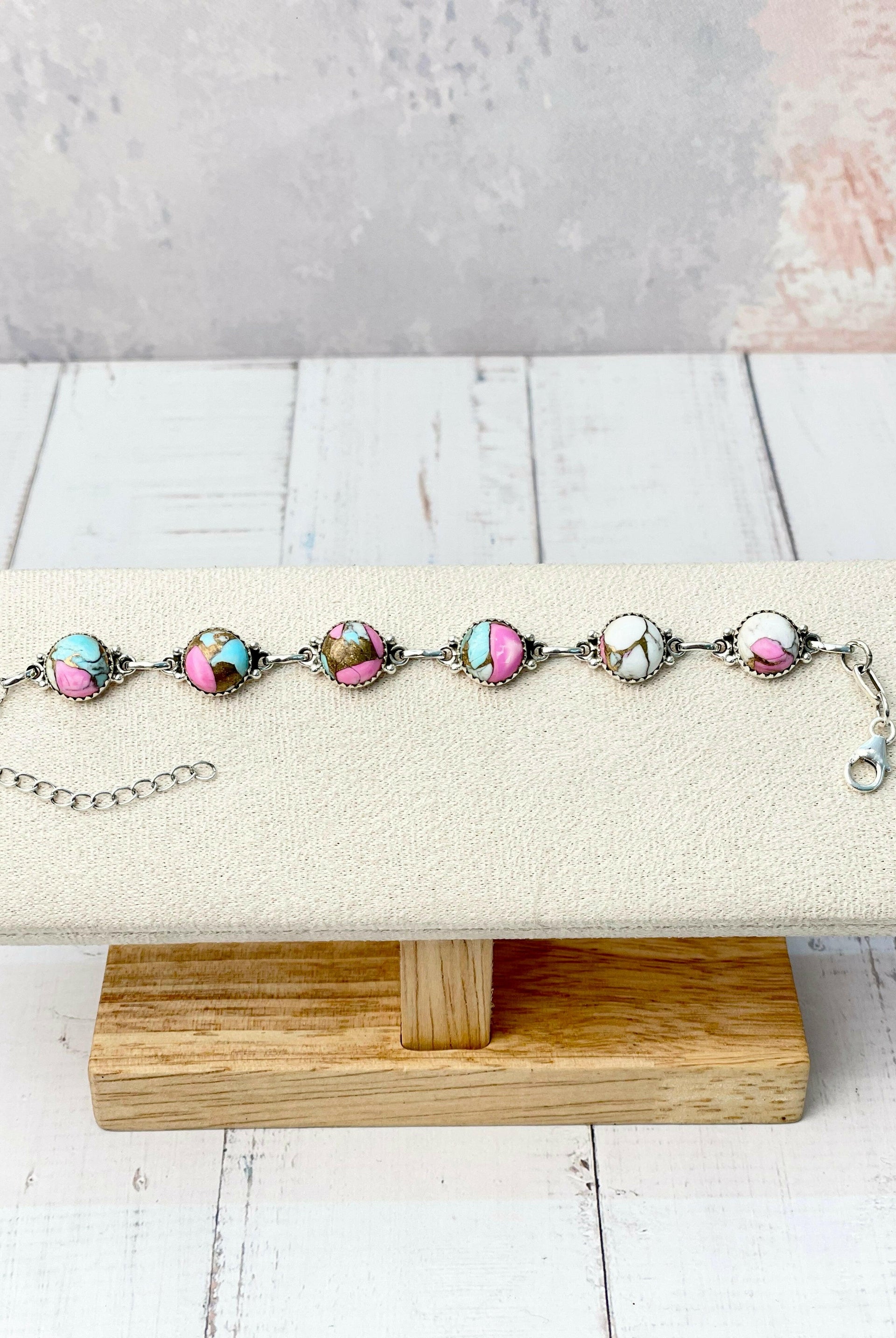 Cotton Kandy Stone Bracelet-Bracelets-Krush Kandy, Women's Online Fashion Boutique Located in Phoenix, Arizona (Scottsdale Area)